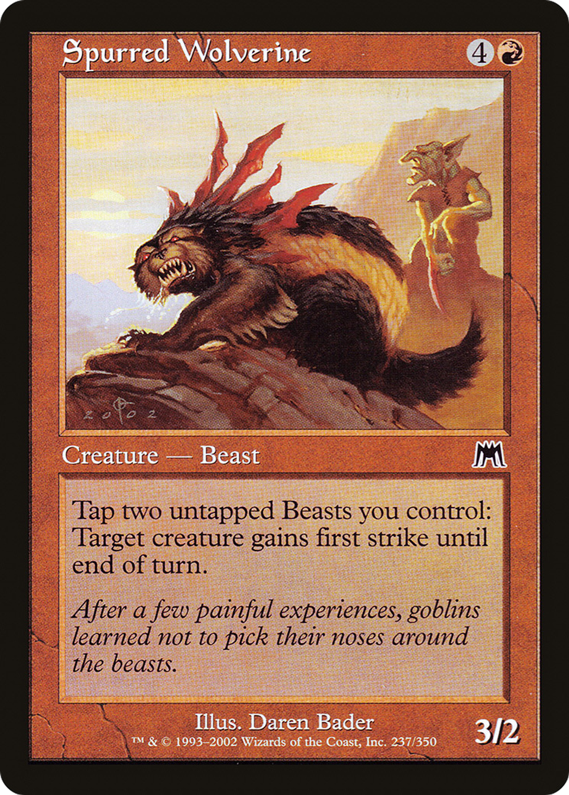 Glouton à éperons — Onslaught — Magic: The Gathering