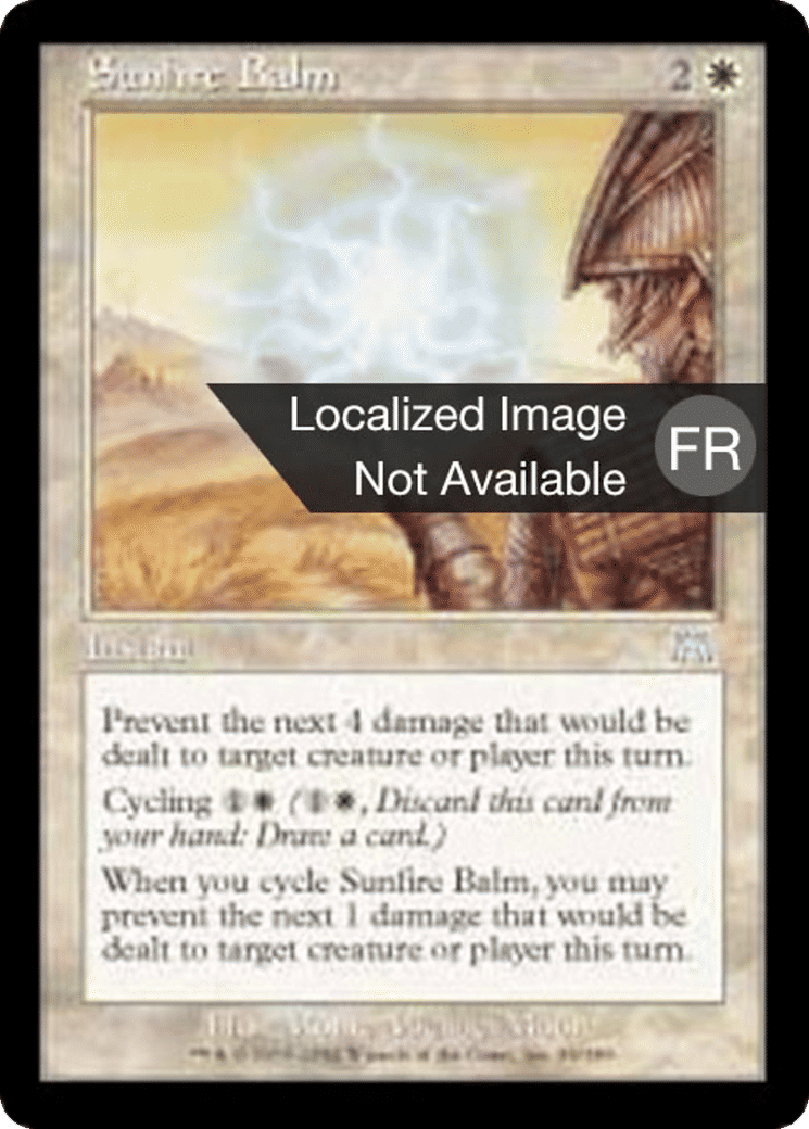 Baume solaire — Onslaught — Magic: The Gathering