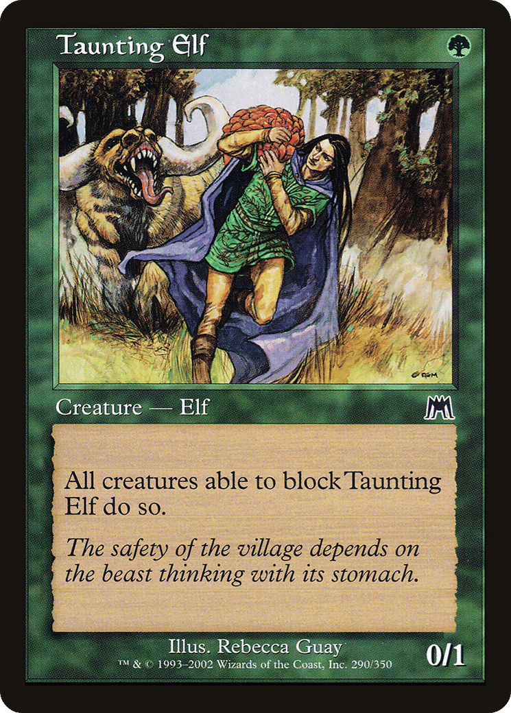 Taunting Elf — Onslaught — Magic: The Gathering