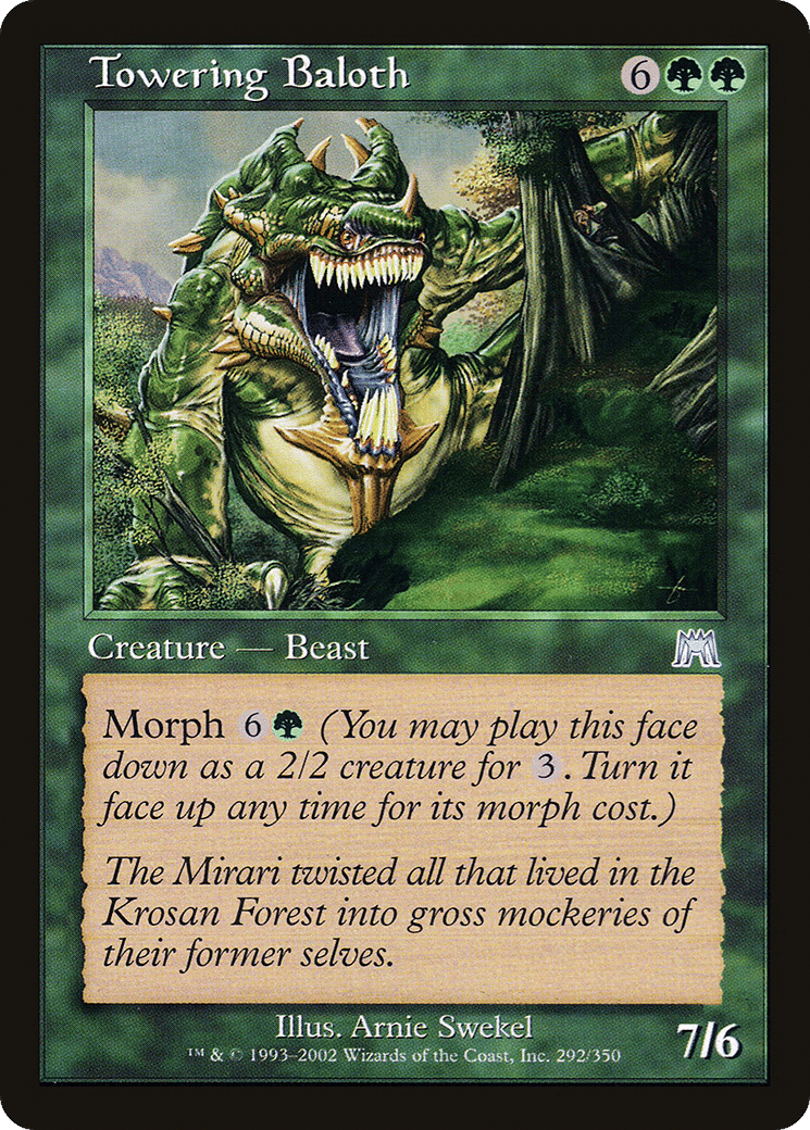 Towering Baloth — Onslaught — Magic: The Gathering