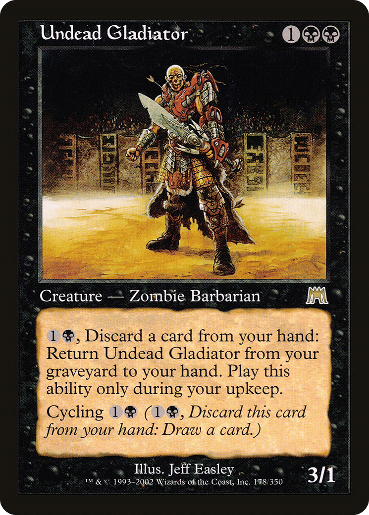 Undead Gladiator — Onslaught — Magic: The Gathering