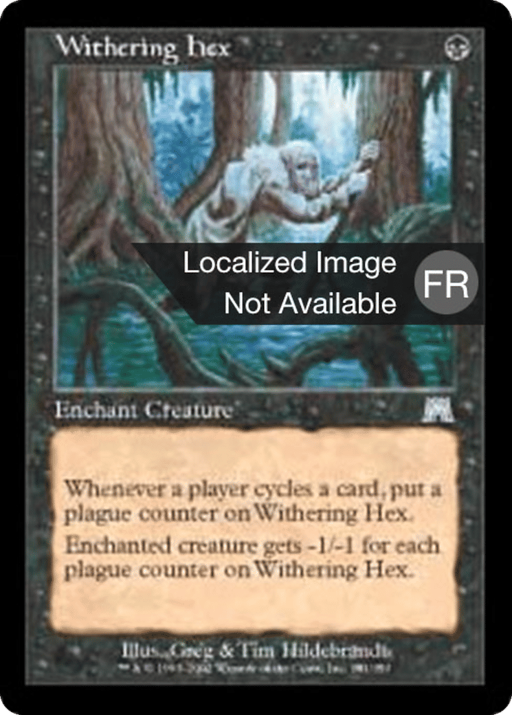 Maléfice flétrissant — Onslaught — Magic: The Gathering