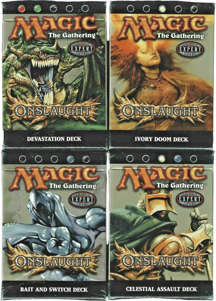 Onslaught Theme Deck Display from Onslaught - Magic: The Gathering
