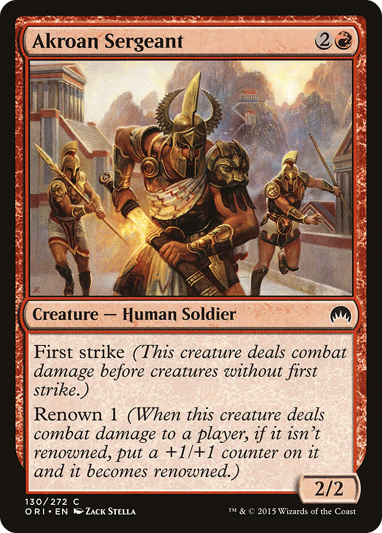 Akroan Sergeant — Magic Origins — Magic: The Gathering