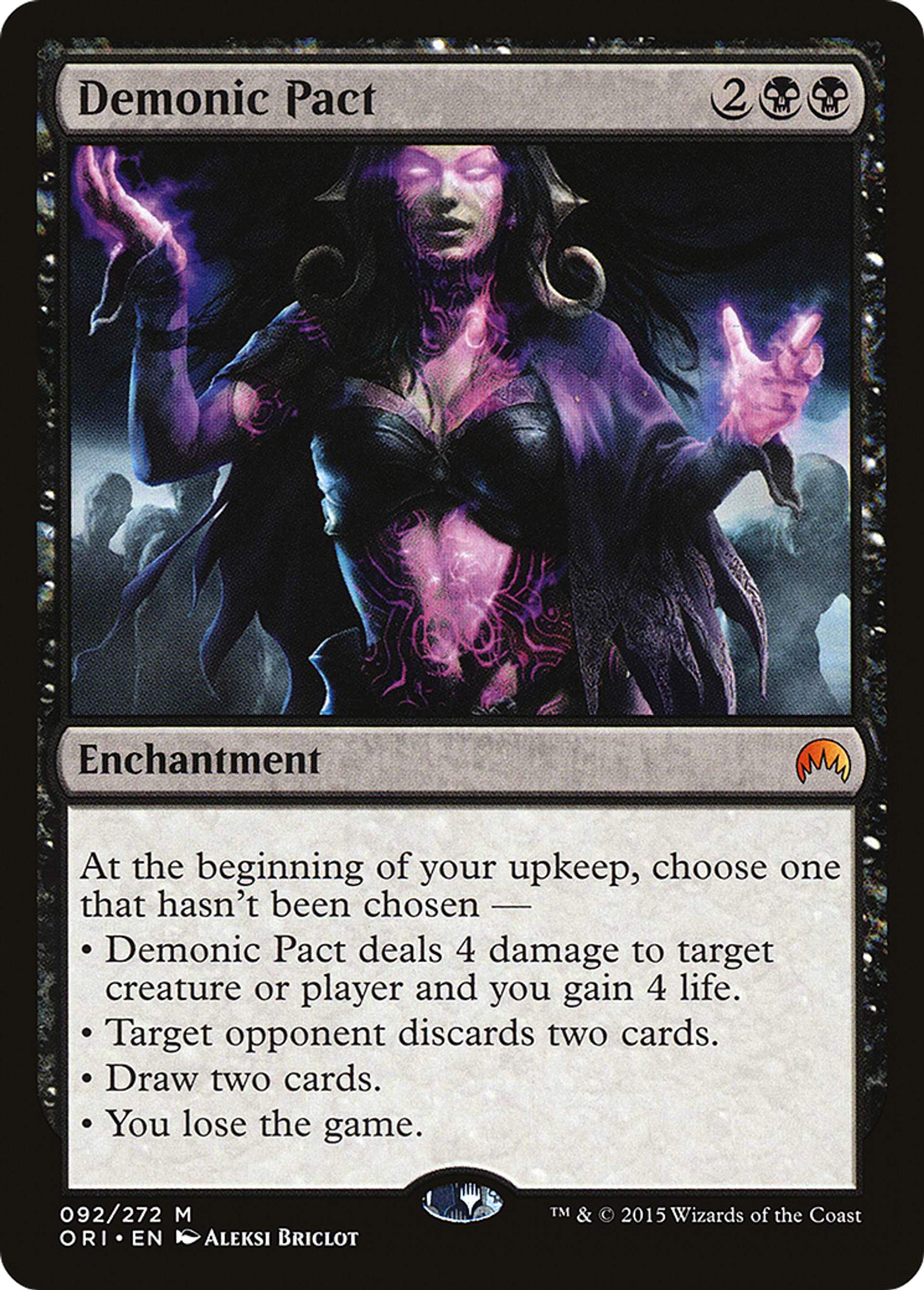 Demonic Pact — Magic Origins — Magic: The Gathering