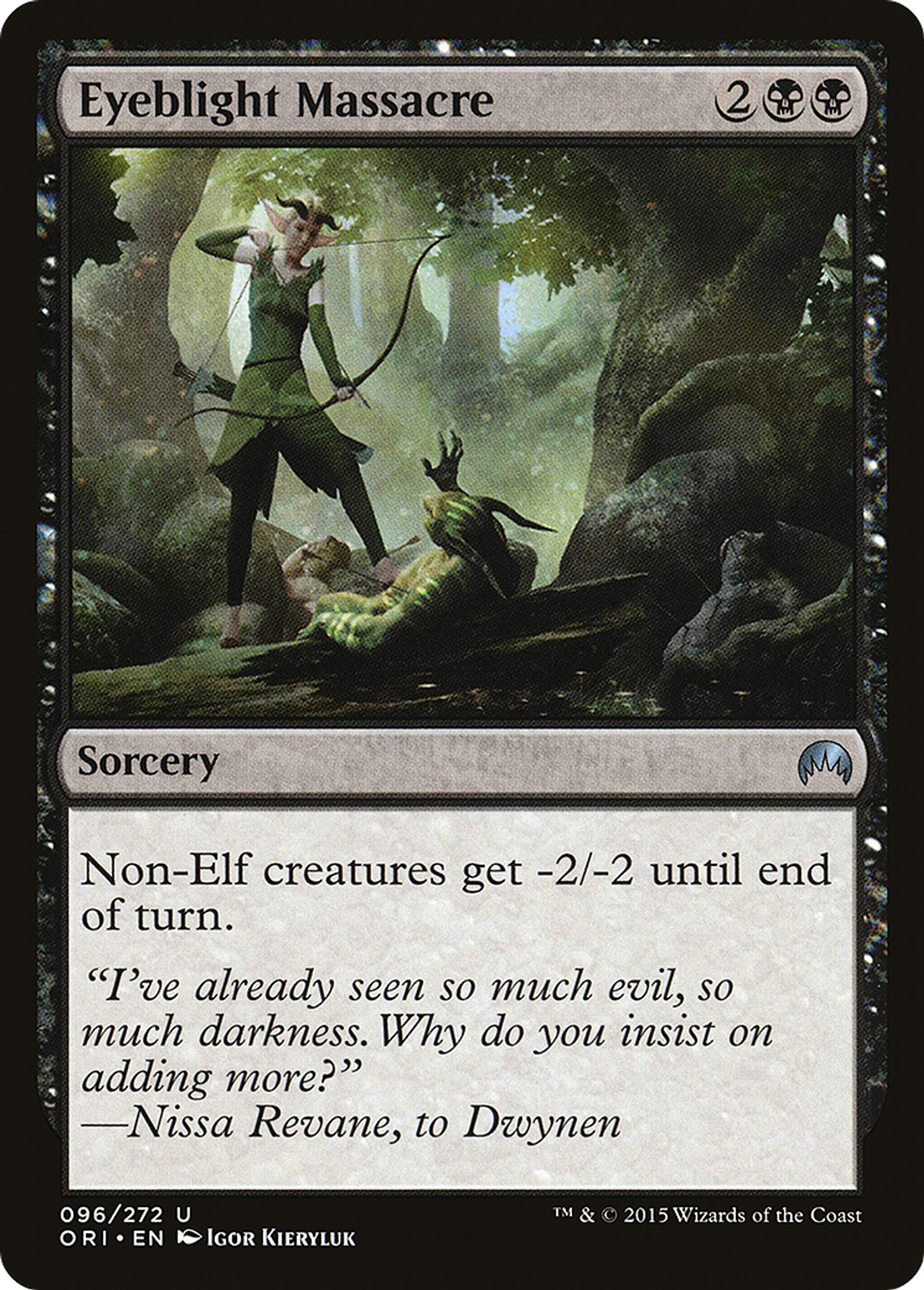 Massacre du dysmèle — Magic Origins — Magic: The Gathering