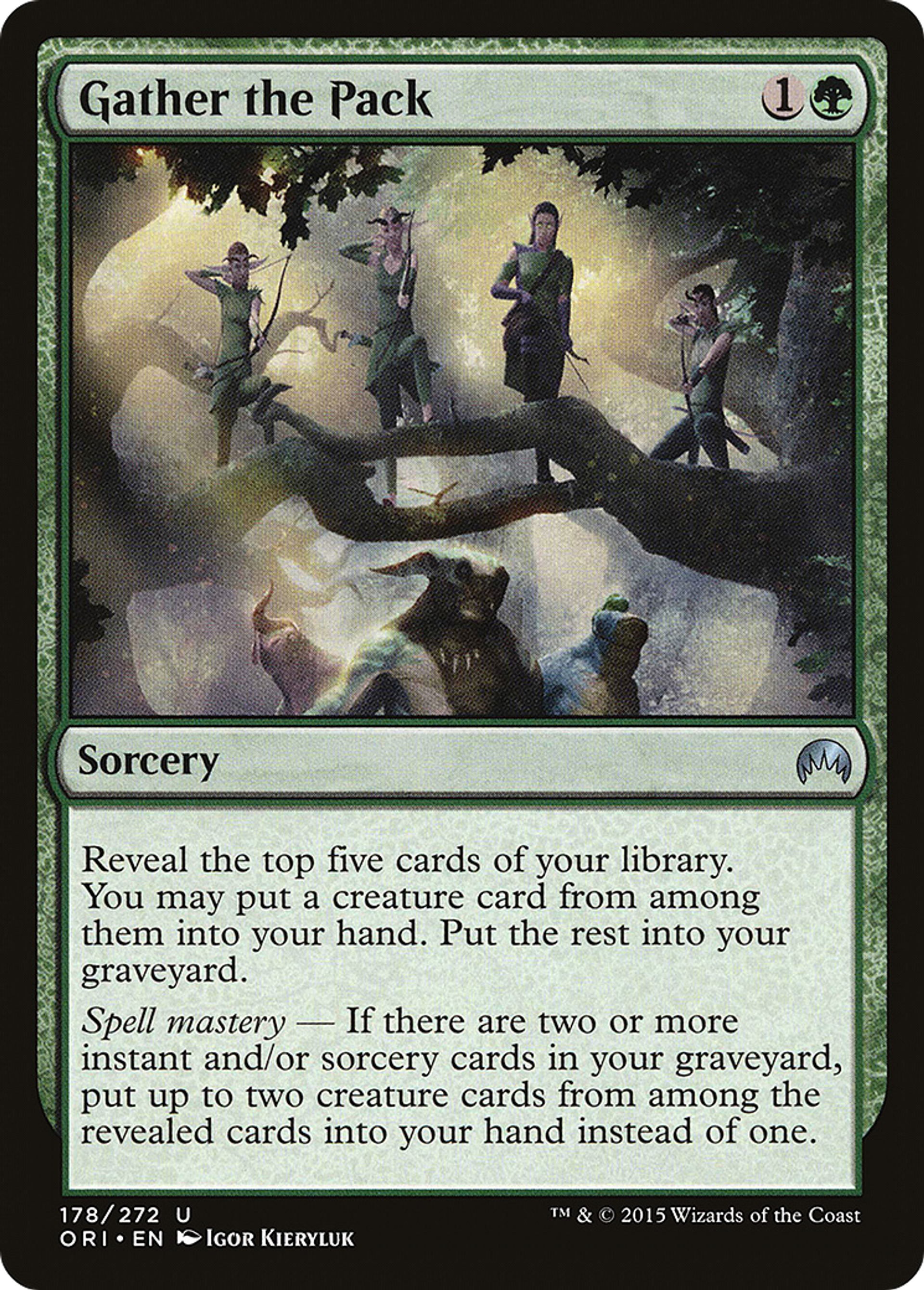 Gather the Pack — Magic Origins — Magic: The Gathering