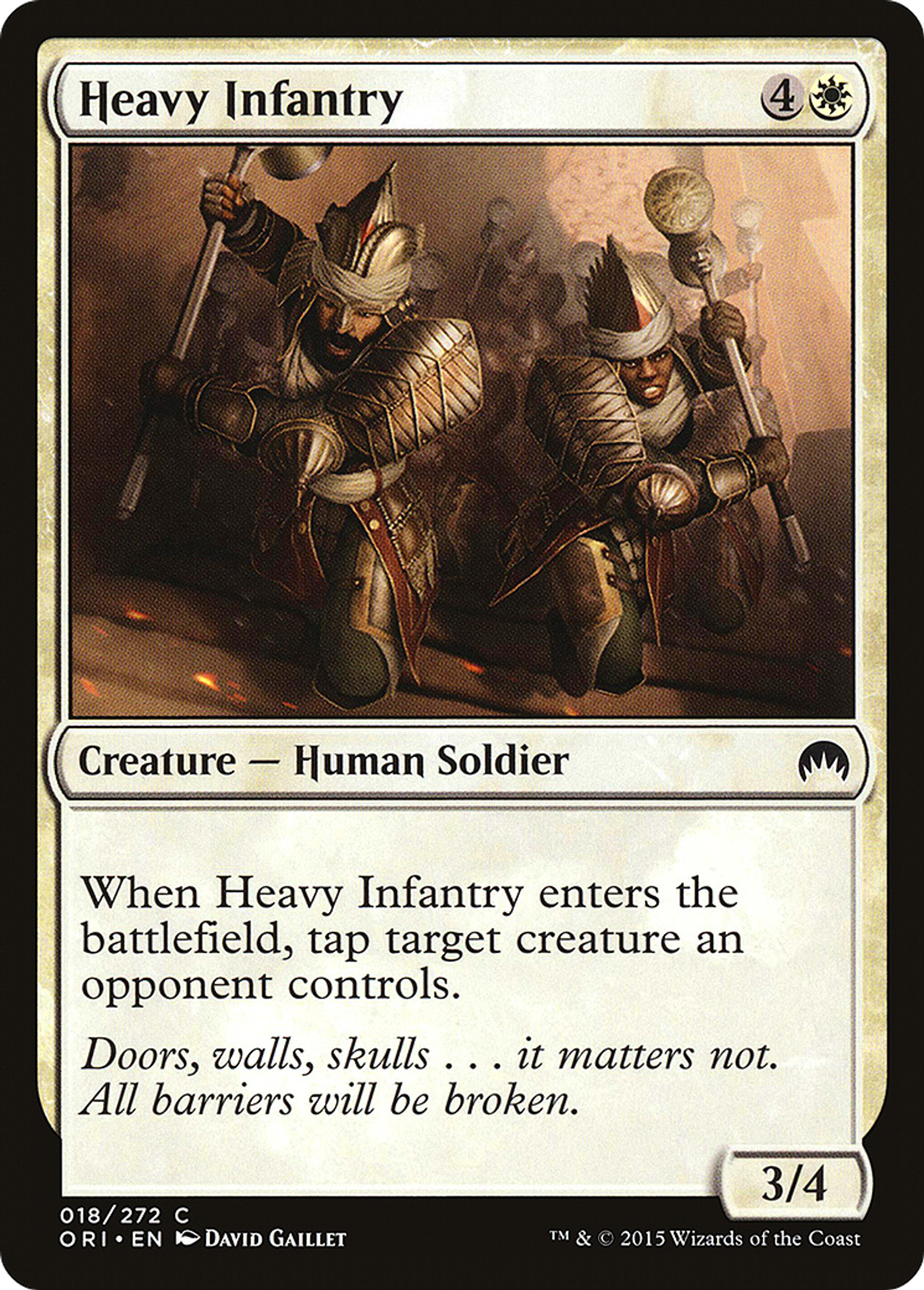 Heavy Infantry — Magic Origins — Magic: The Gathering