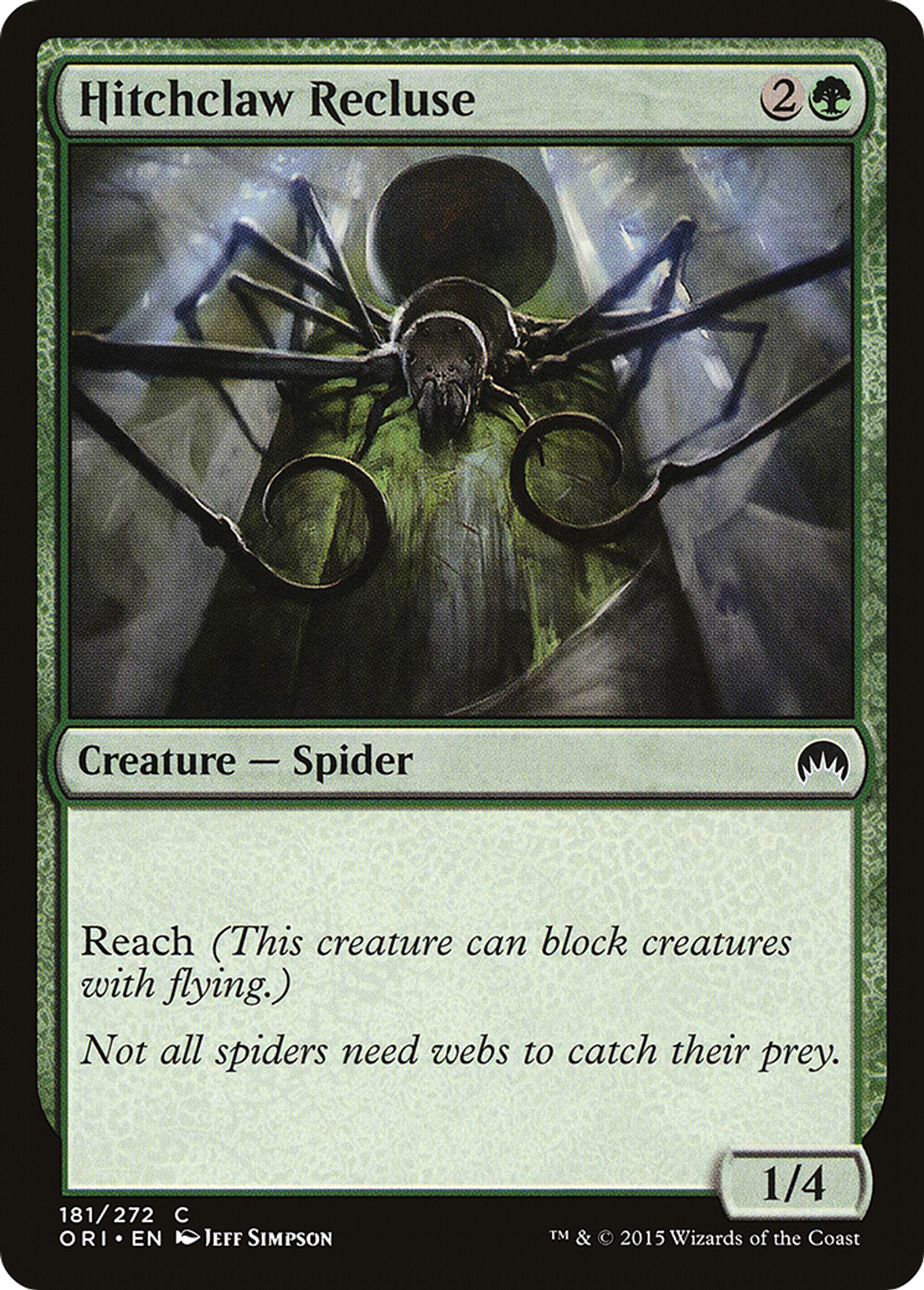Hitchclaw Recluse — Magic Origins — Magic: The Gathering