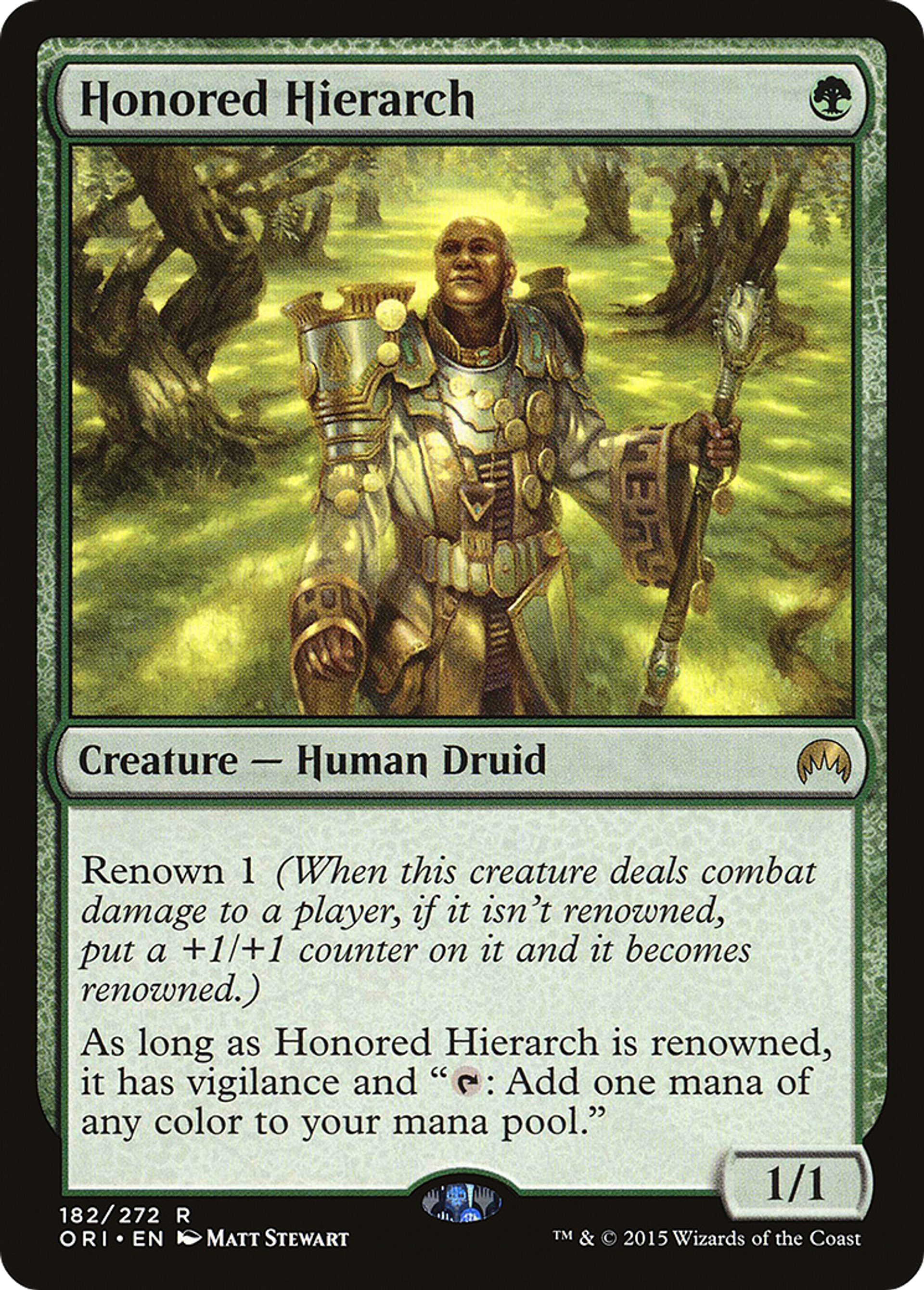 Honored Hierarch — Magic Origins — Magic: The Gathering