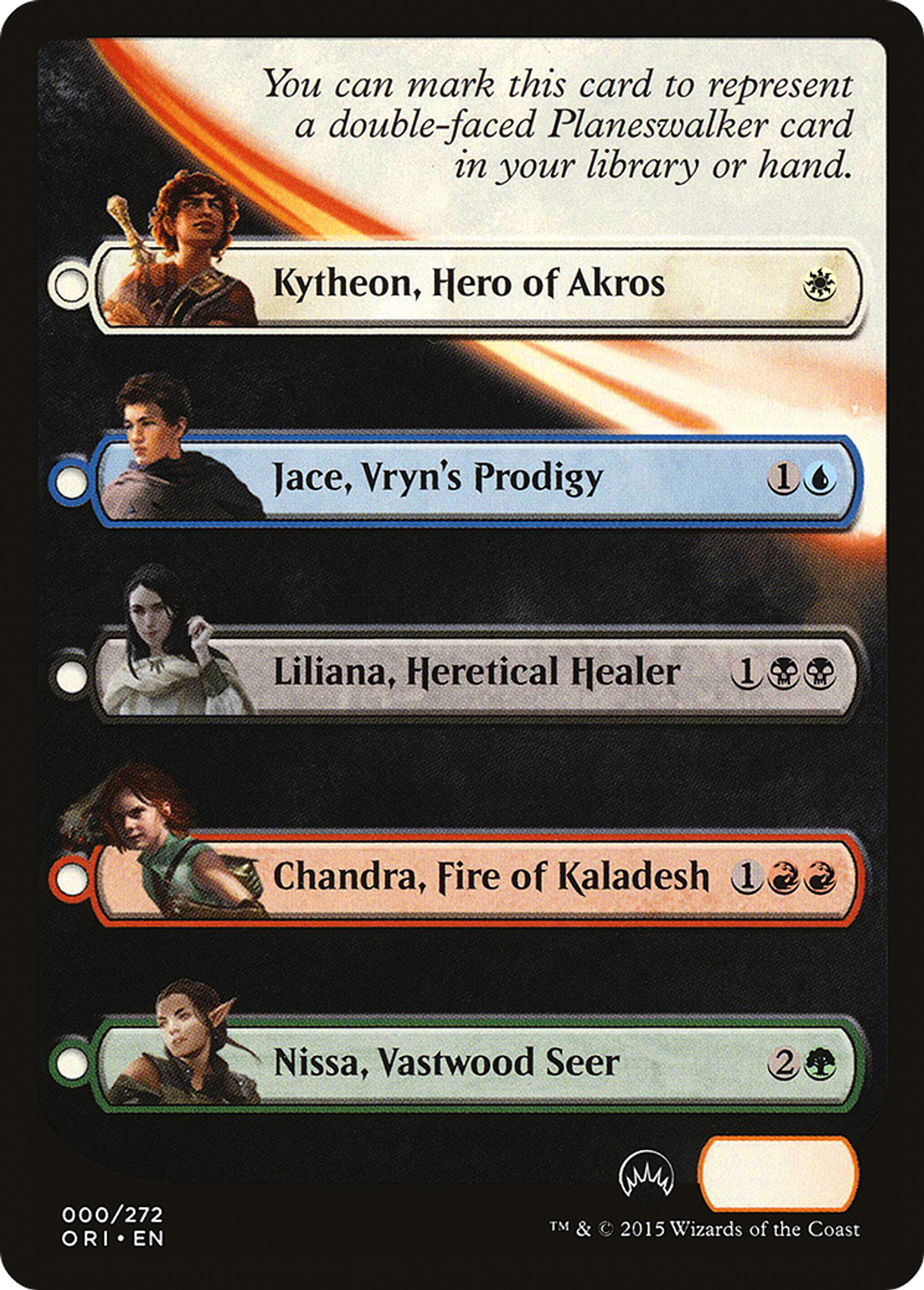 Magic Origins Checklist — Magic Origins — Magic: The Gathering