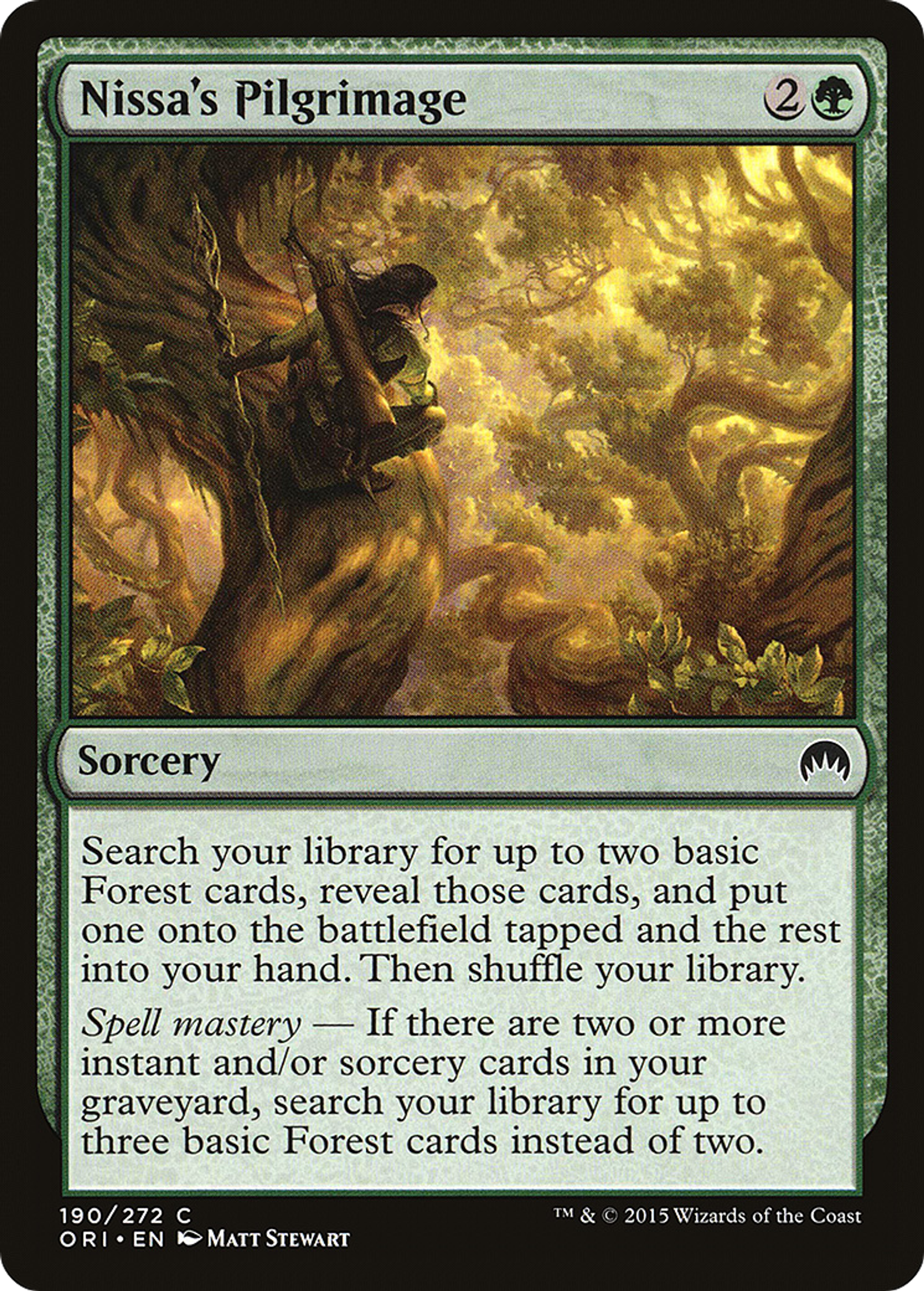 Nissa's Pilgrimage — Magic Origins — Magic: The Gathering
