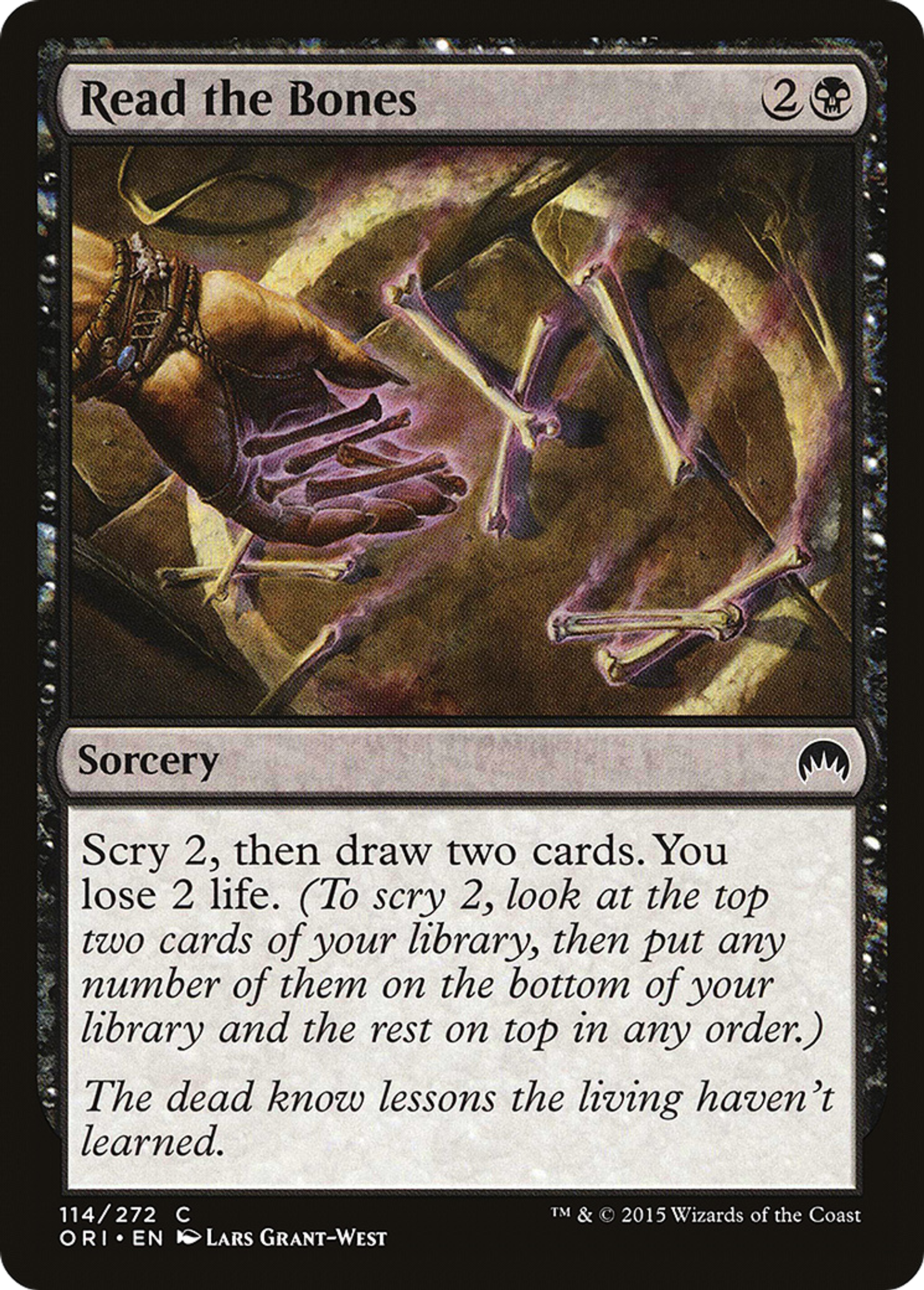 Read the Bones — Magic Origins — Magic: The Gathering
