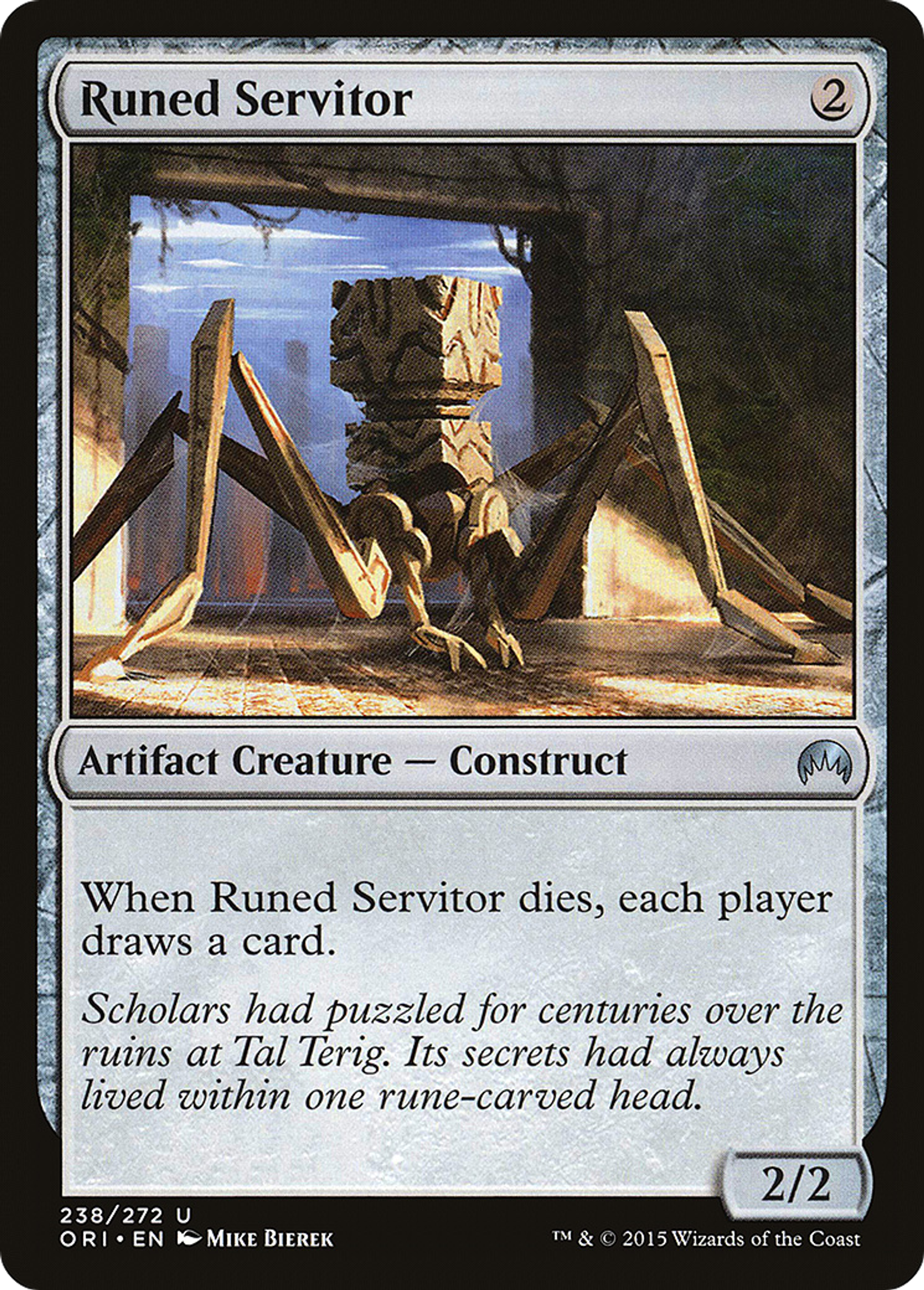 Runed Servitor — Magic Origins — Magic: The Gathering