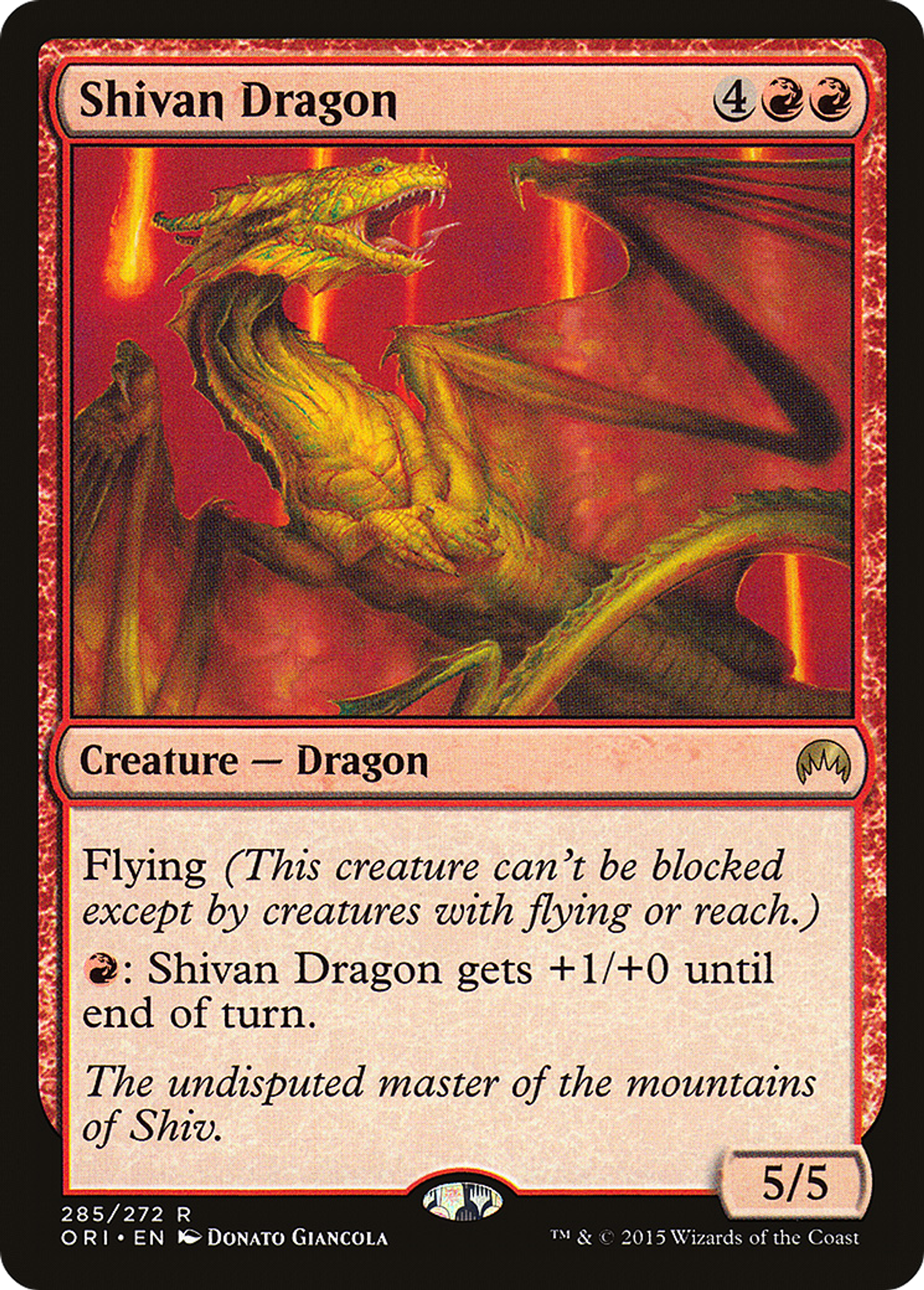 Shivan Dragon — Magic Origins — Magic: The Gathering