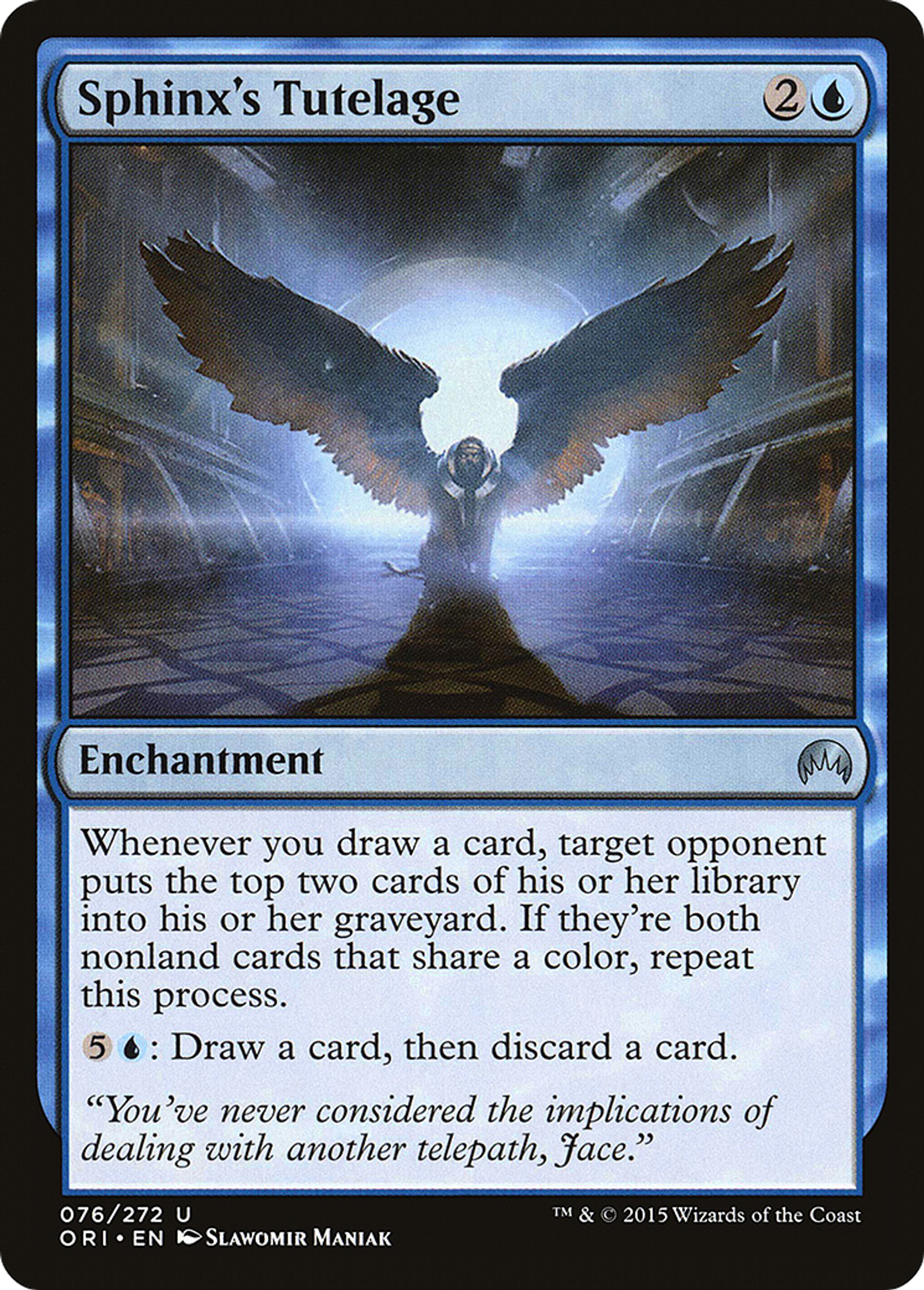 Sphinx's Tutelage — Magic Origins — Magic: The Gathering