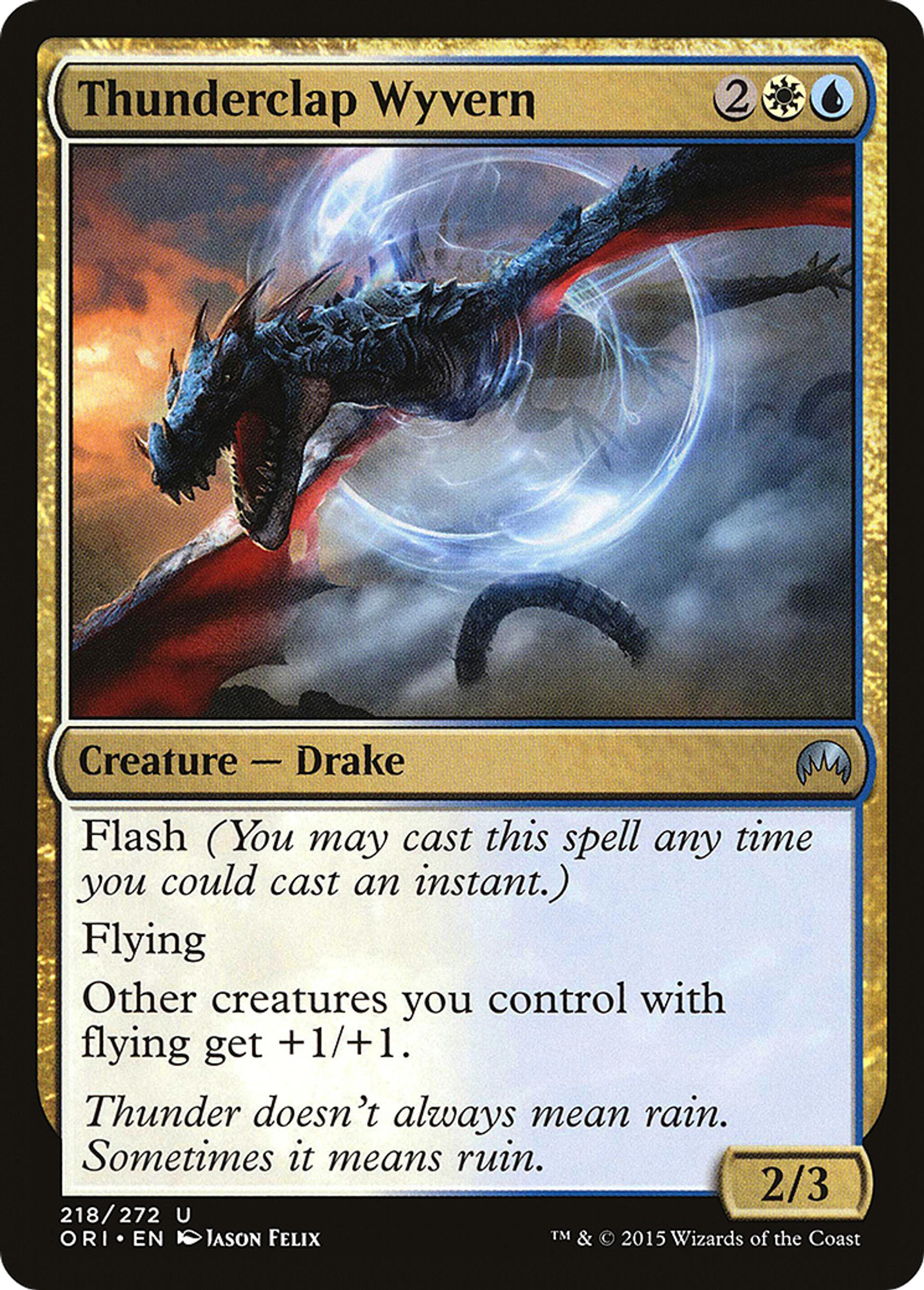 Thunderclap Wyvern — Magic Origins — Magic: The Gathering