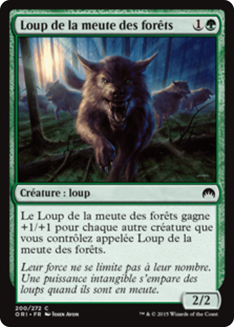 Loup de la meute des forêts — Magic Origins — Magic: The Gathering