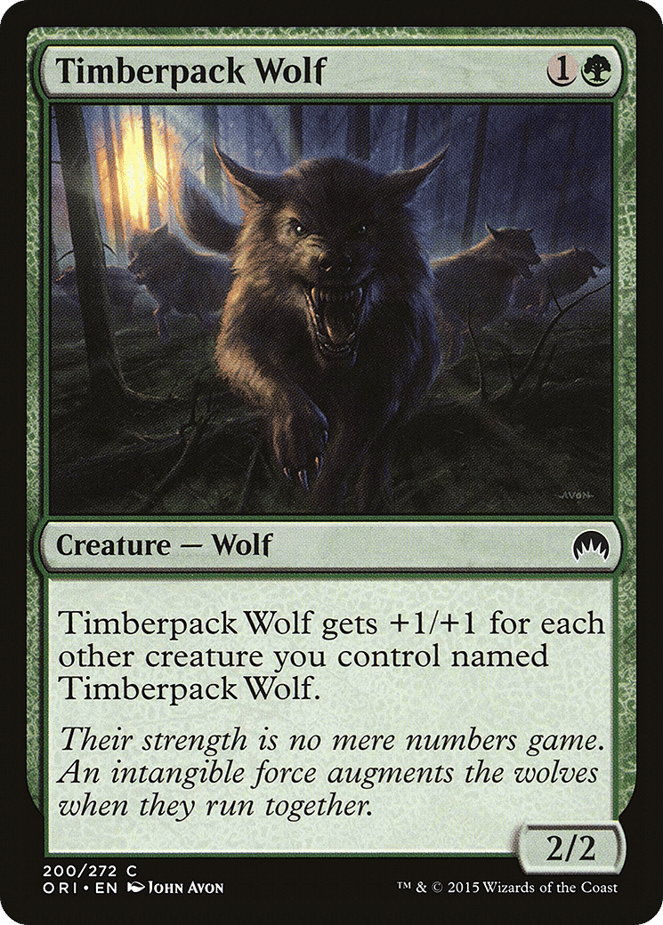 Timberpack Wolf — Magic Origins — Magic: The Gathering