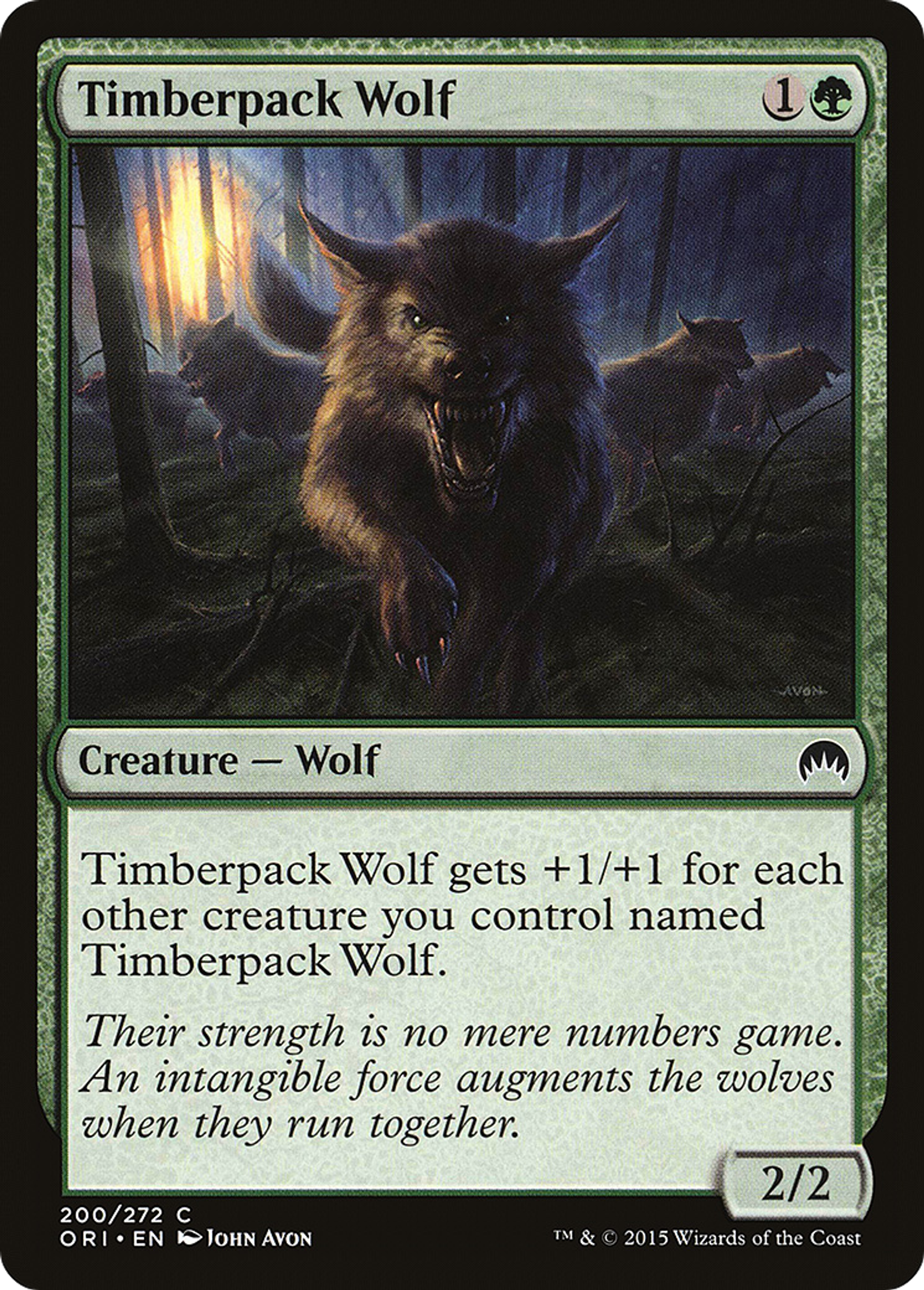 Timberpack Wolf — Magic Origins — Magic: The Gathering