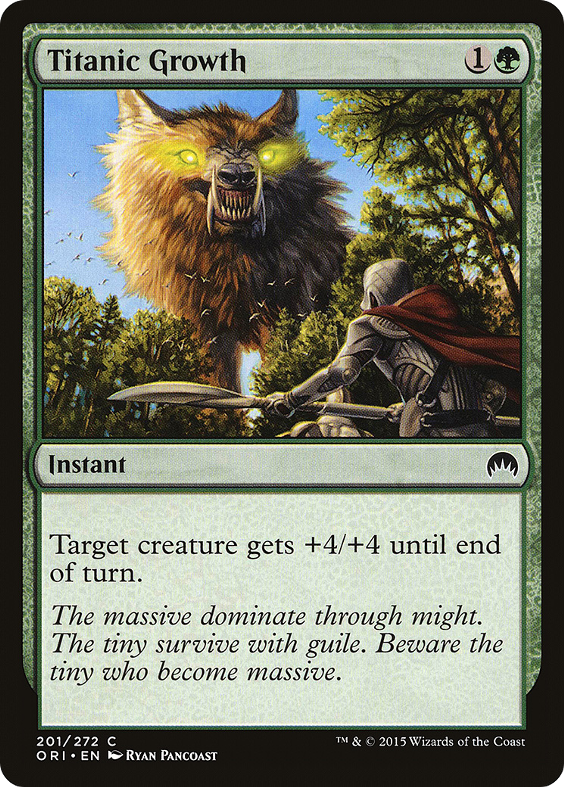 Titanic Growth — Magic Origins — Magic: The Gathering