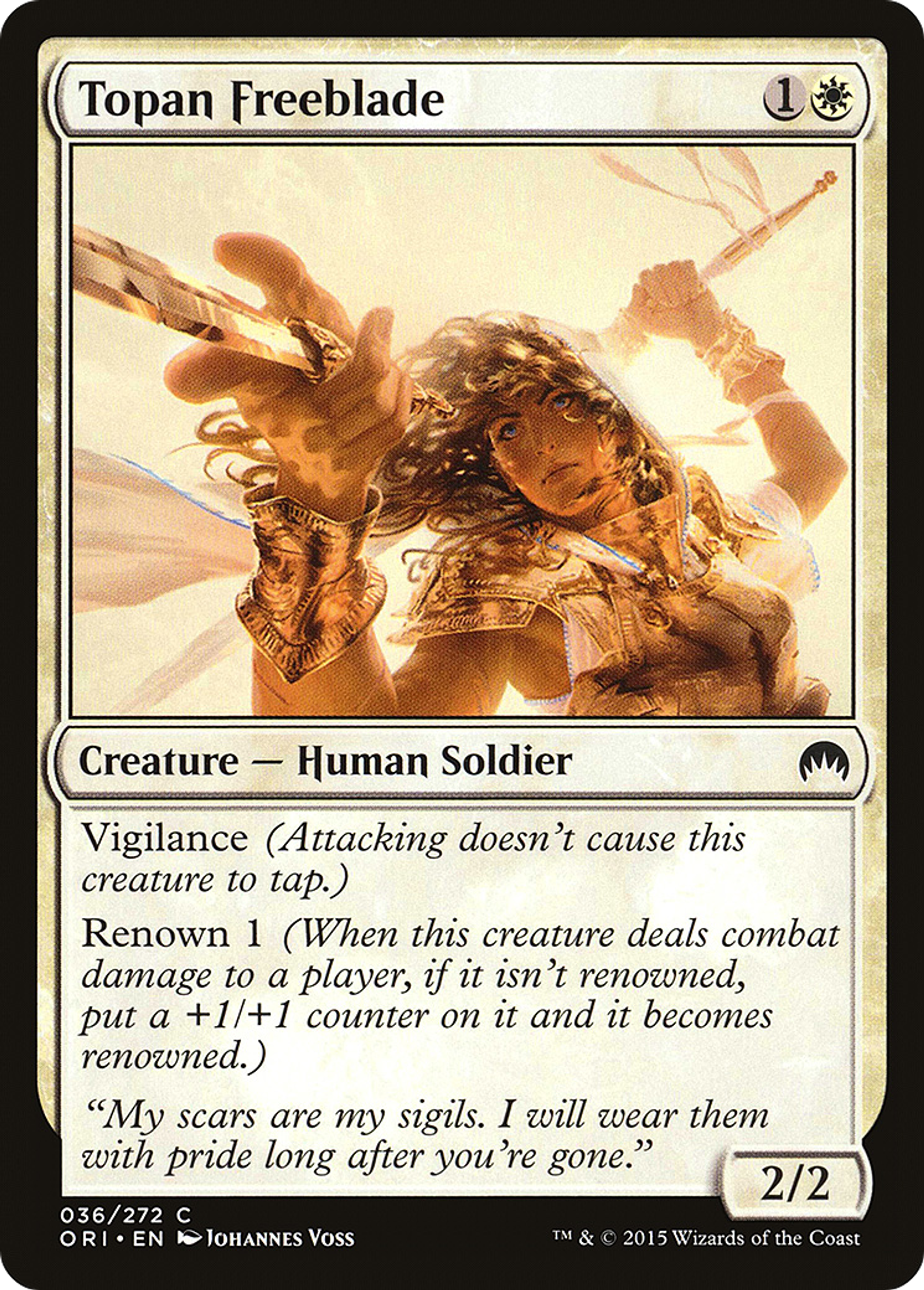 Topan Freeblade — Magic Origins — Magic: The Gathering