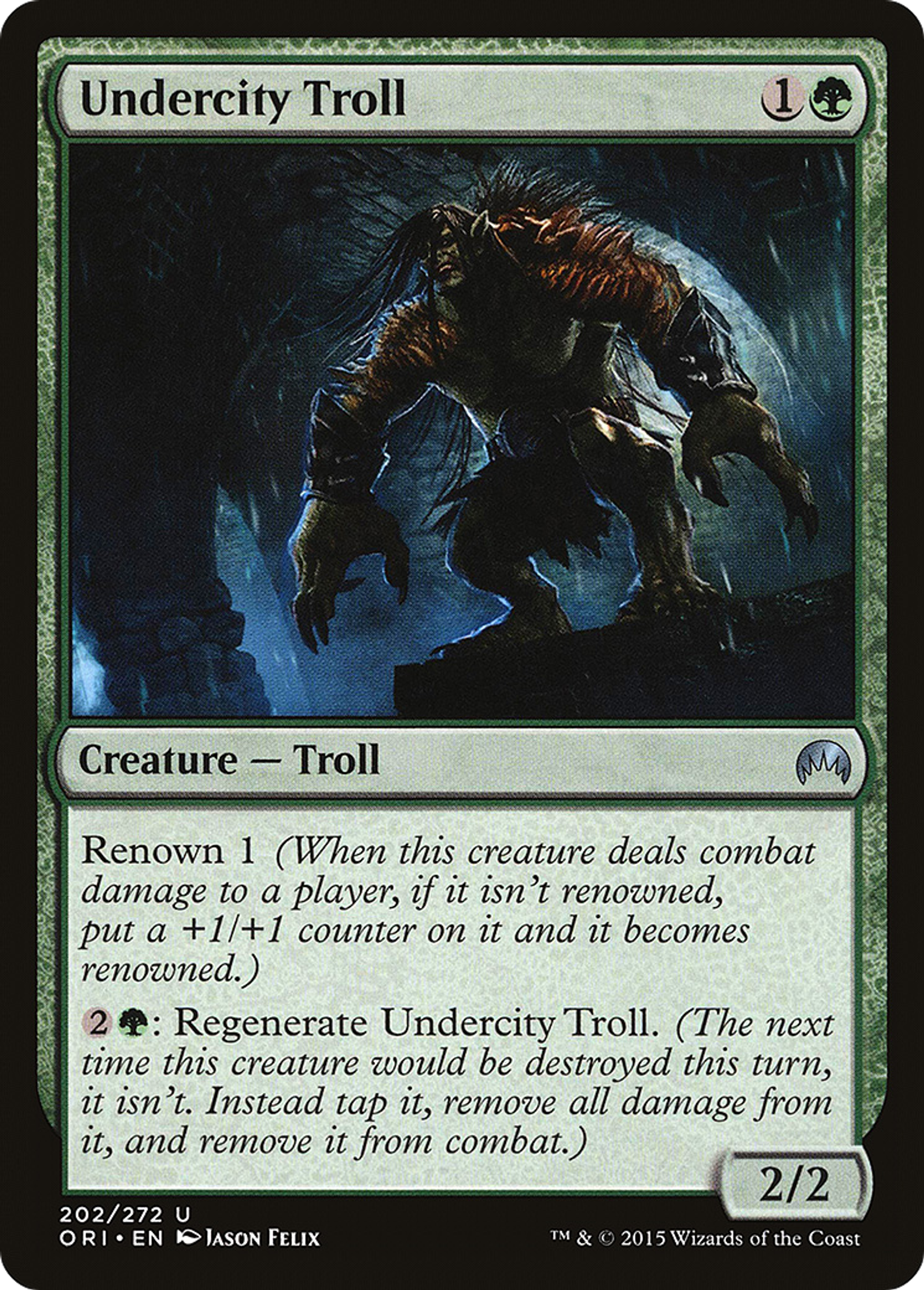 Undercity Troll — Magic Origins — Magic: The Gathering