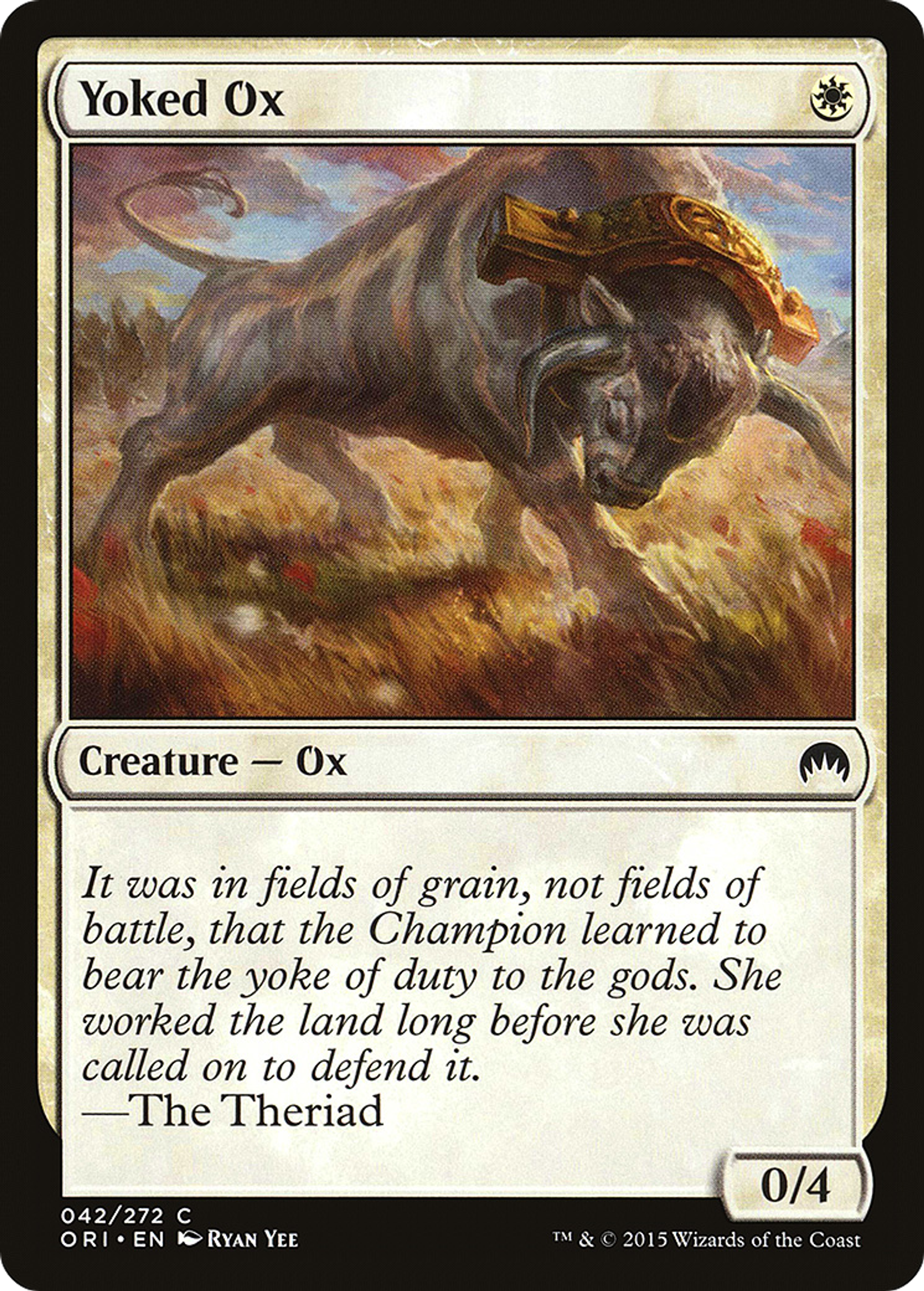Yoked Ox — Magic Origins — Magic: The Gathering