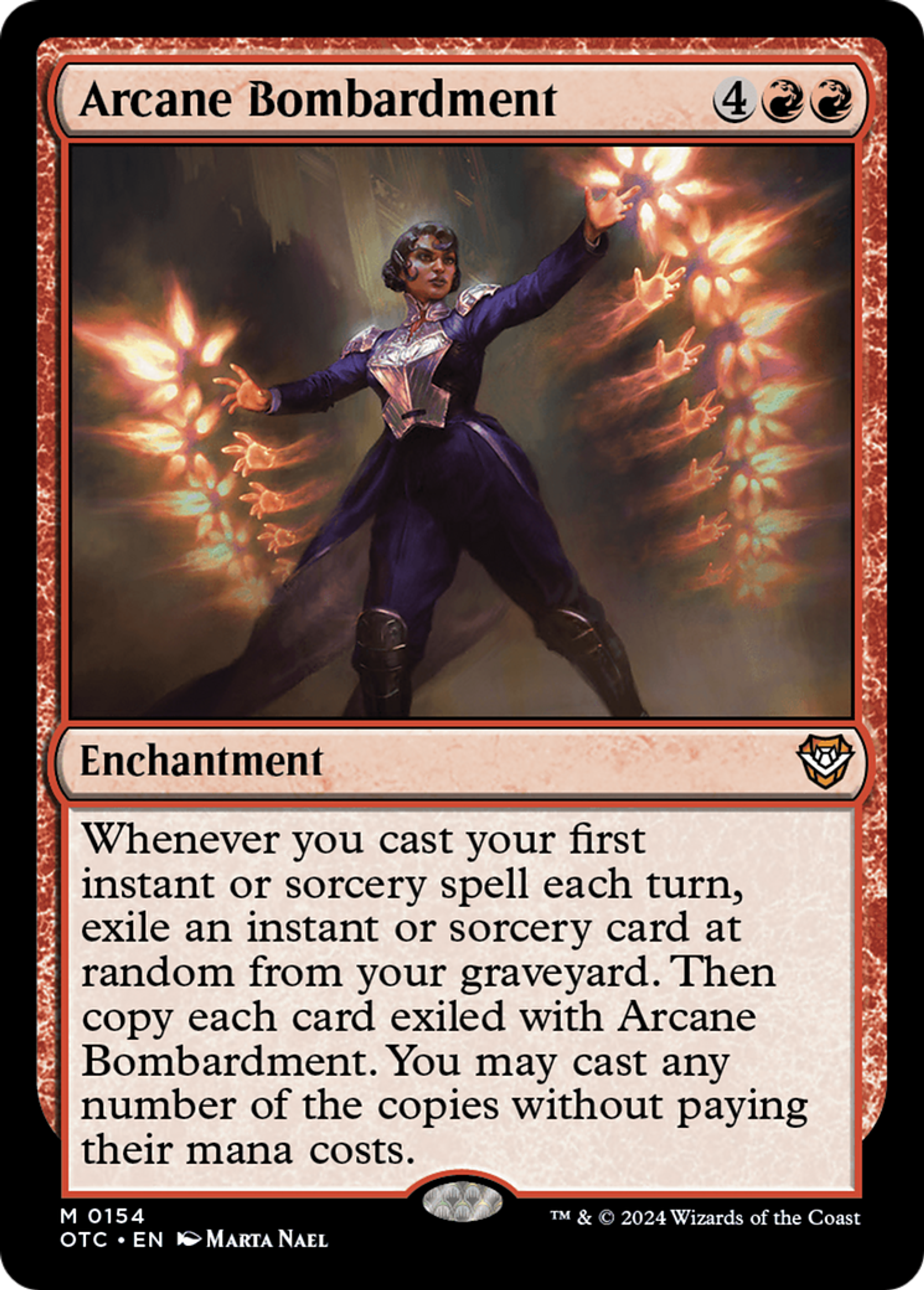 Bombardement ésotérique — Outlaws of Thunder Junction Commander — Magic: The Gathering