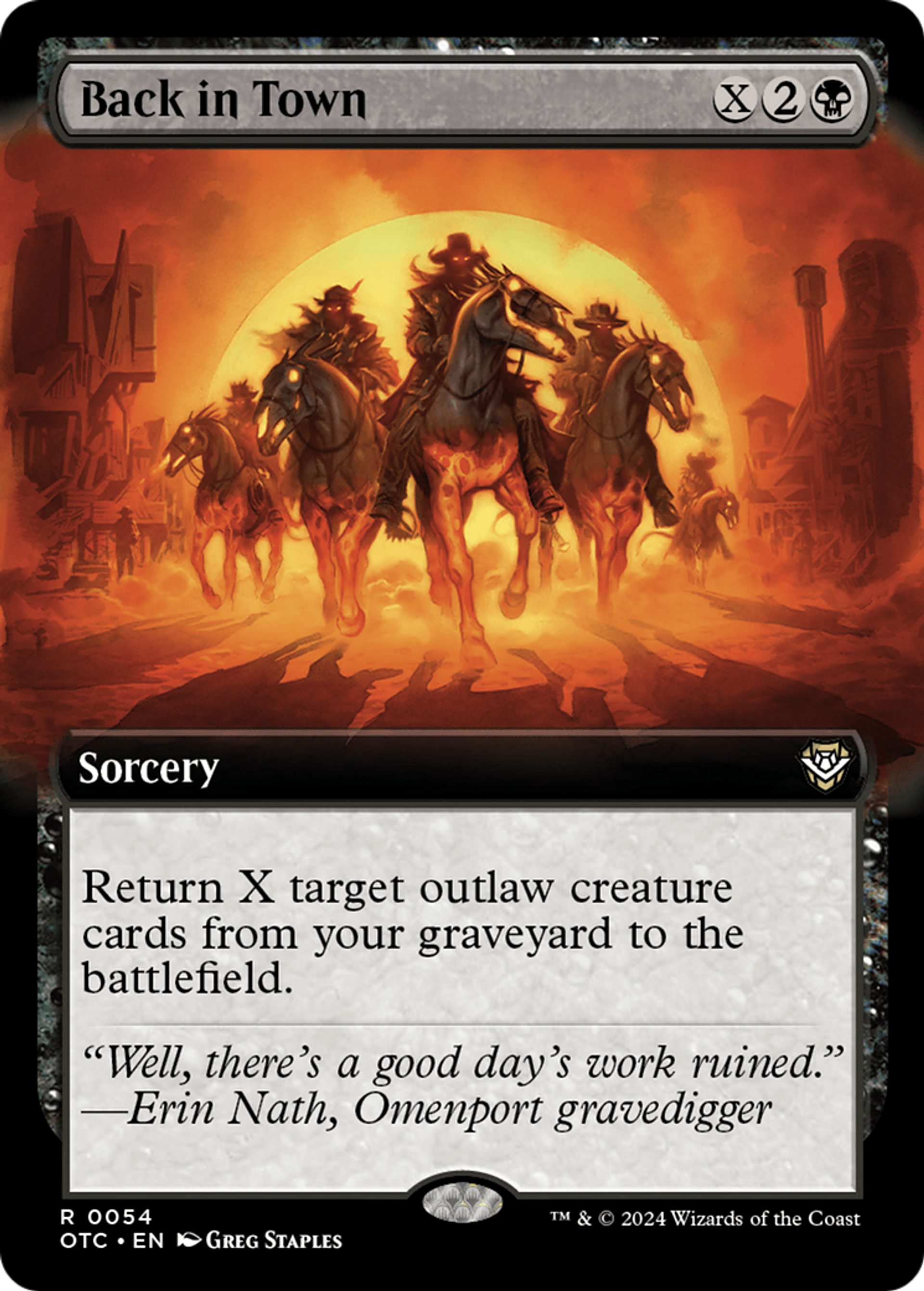 Retour en ville — Outlaws of Thunder Junction Commander — Magic: The Gathering
