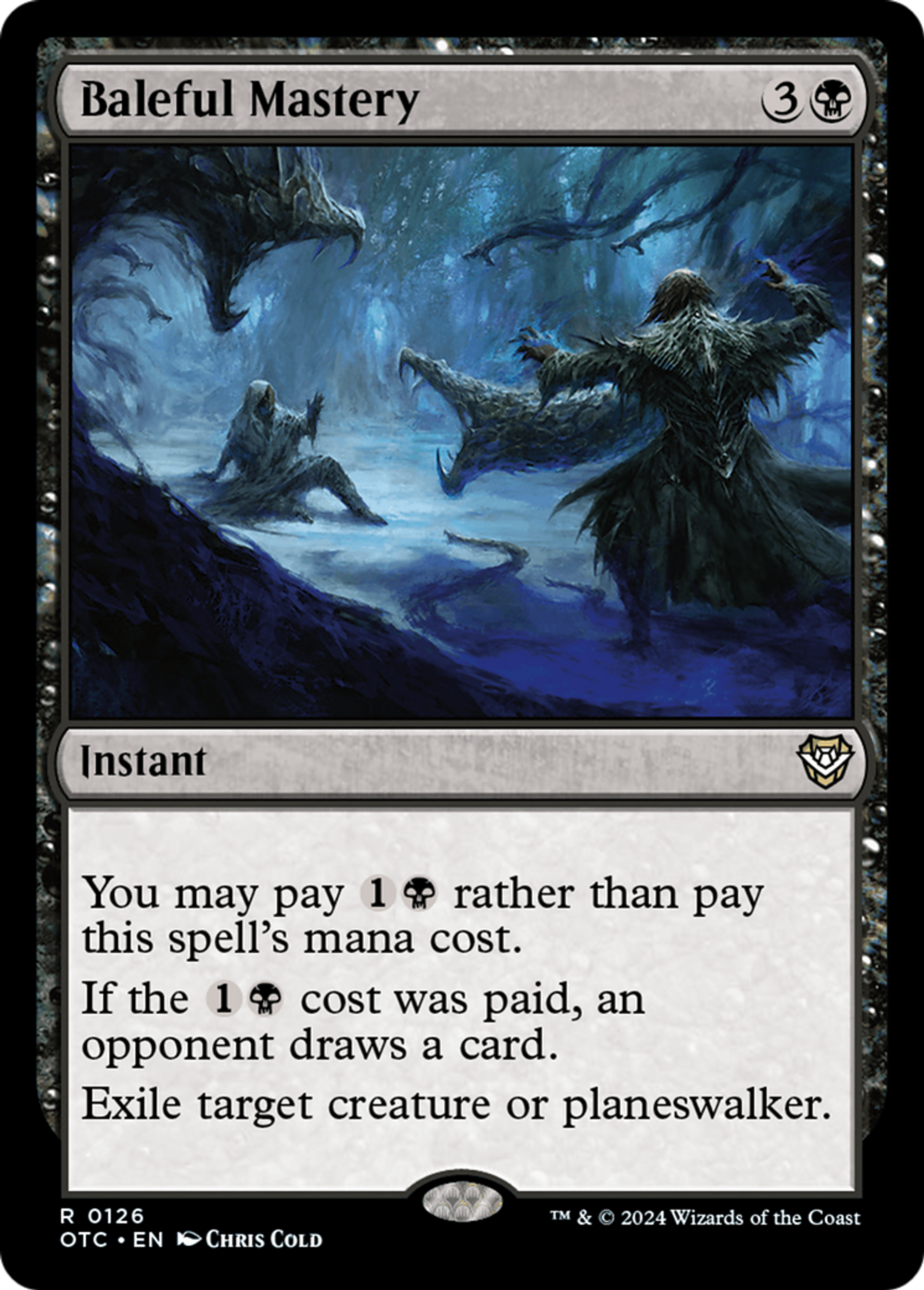 Maîtrise sinistre — Outlaws of Thunder Junction Commander — Magic: The Gathering