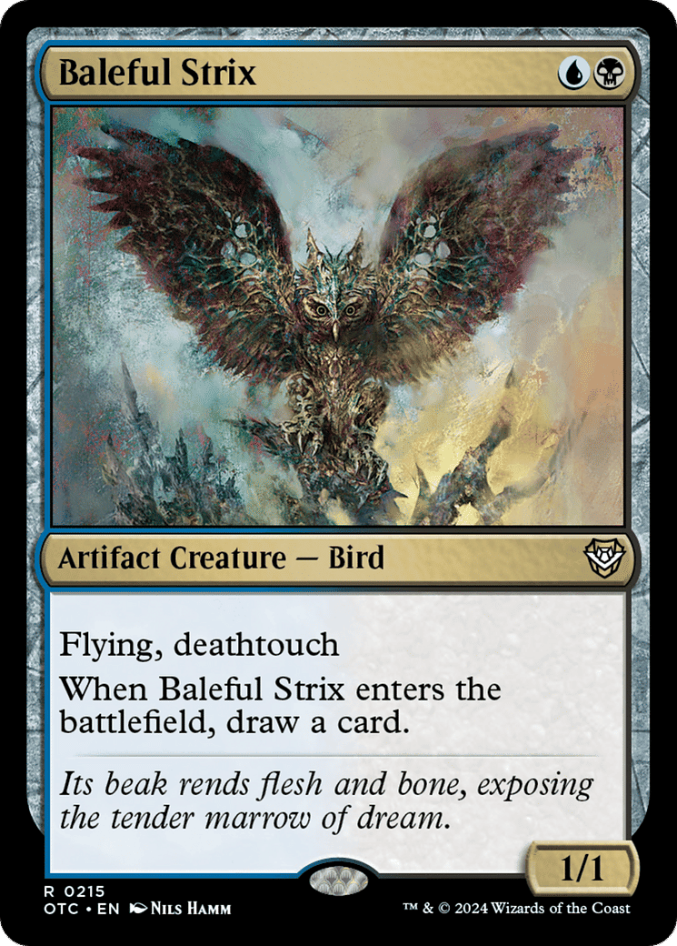 Baleful Strix — Outlaws of Thunder Junction Commander — Magic: The Gathering