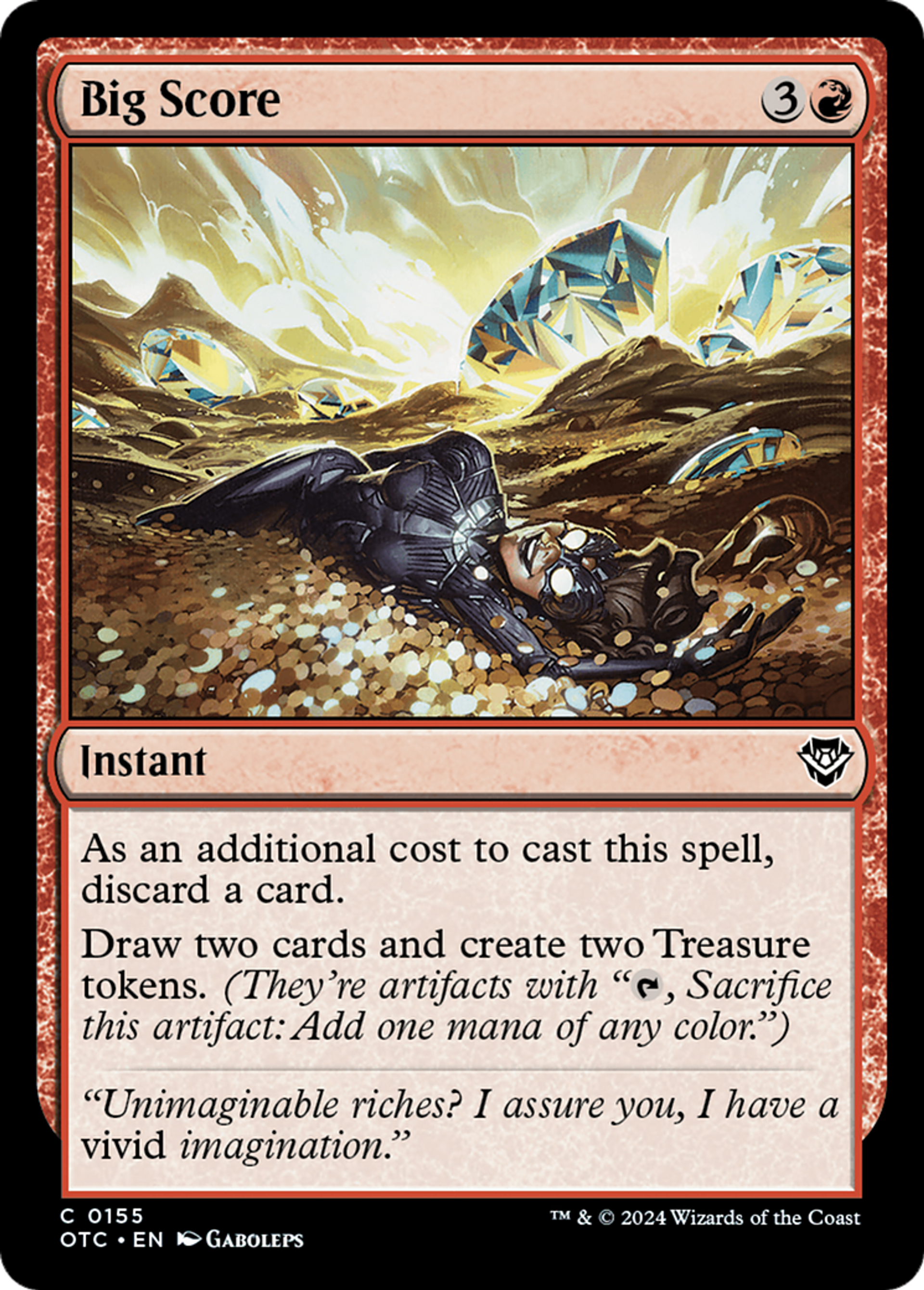 Le pactole — Outlaws of Thunder Junction Commander — Magic: The Gathering