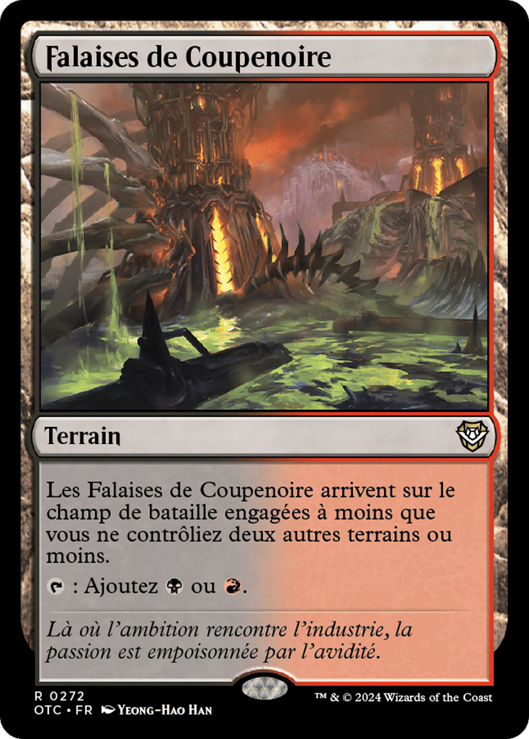 Falaises de Coupenoire — Outlaws of Thunder Junction Commander — Magic: The Gathering