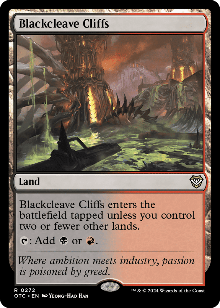Blackcleave Cliffs — Outlaws of Thunder Junction Commander — Magic: The Gathering