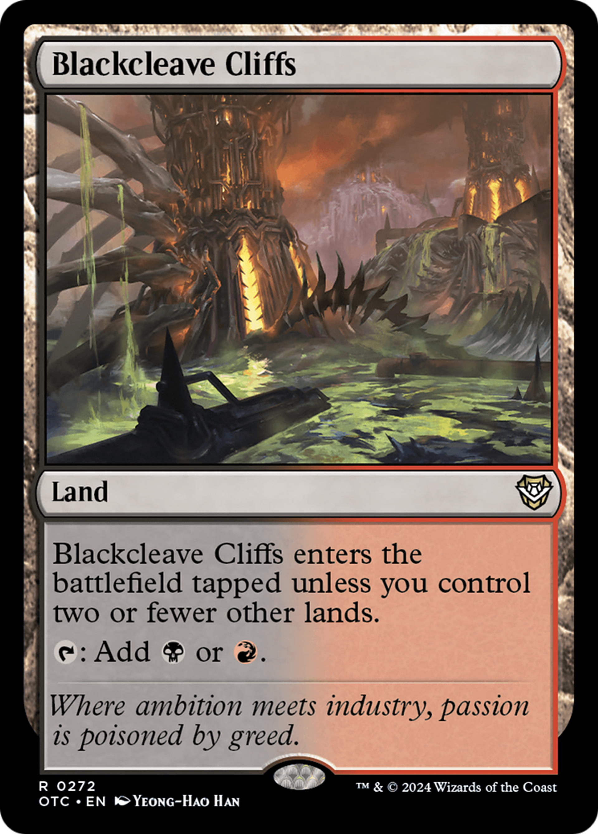 Blackcleave Cliffs — Outlaws of Thunder Junction Commander — Magic: The Gathering