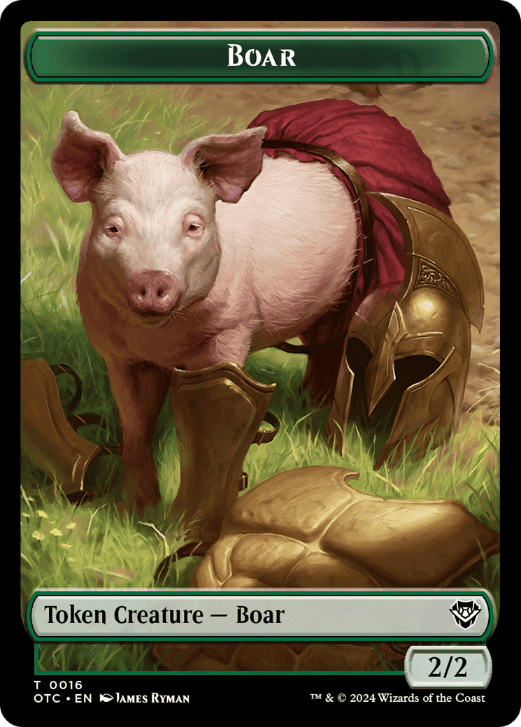 Boar — Outlaws of Thunder Junction Commander — Magic: The Gathering