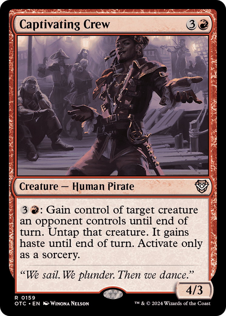Captivating Crew — Outlaws of Thunder Junction Commander — Magic: The Gathering