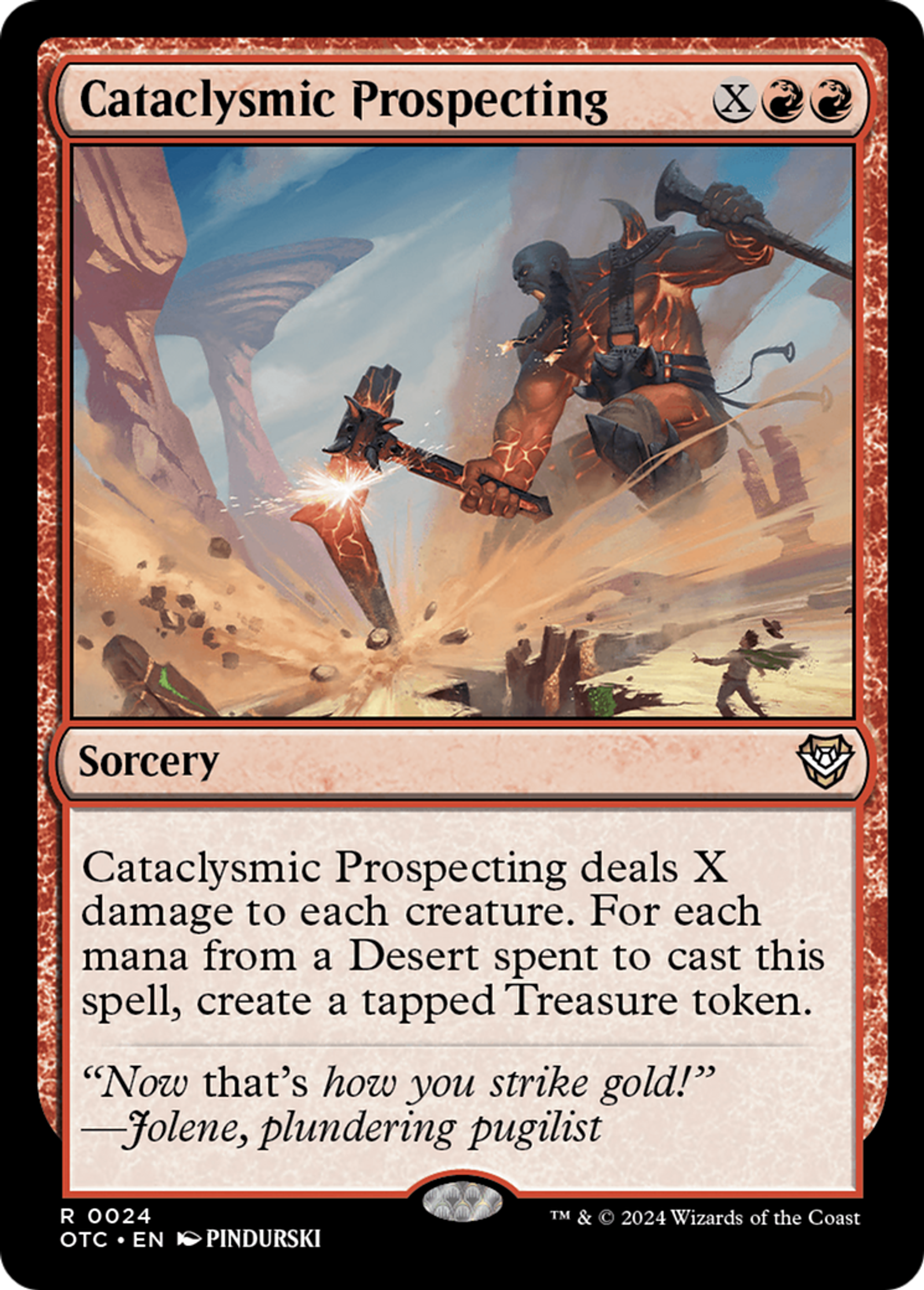 Cataclysmic Prospecting — Outlaws of Thunder Junction Commander — Magic: The Gathering