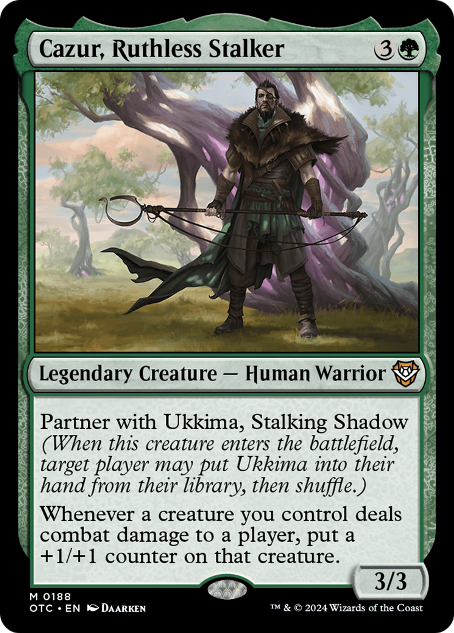 Cazur, pisteur impitoyable — Outlaws of Thunder Junction Commander — Magic: The Gathering