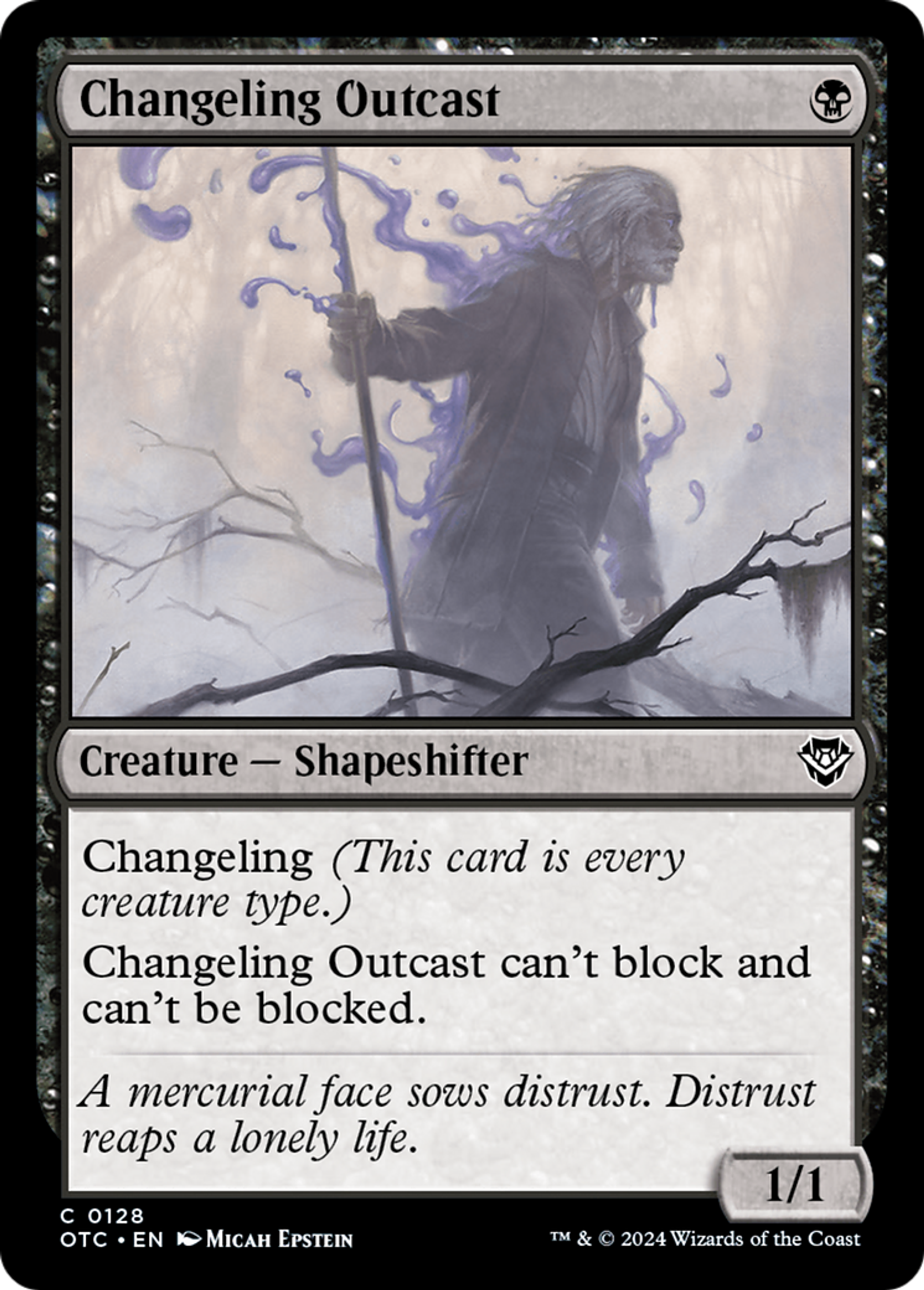 Proscrit changelin — Outlaws of Thunder Junction Commander — Magic: The Gathering