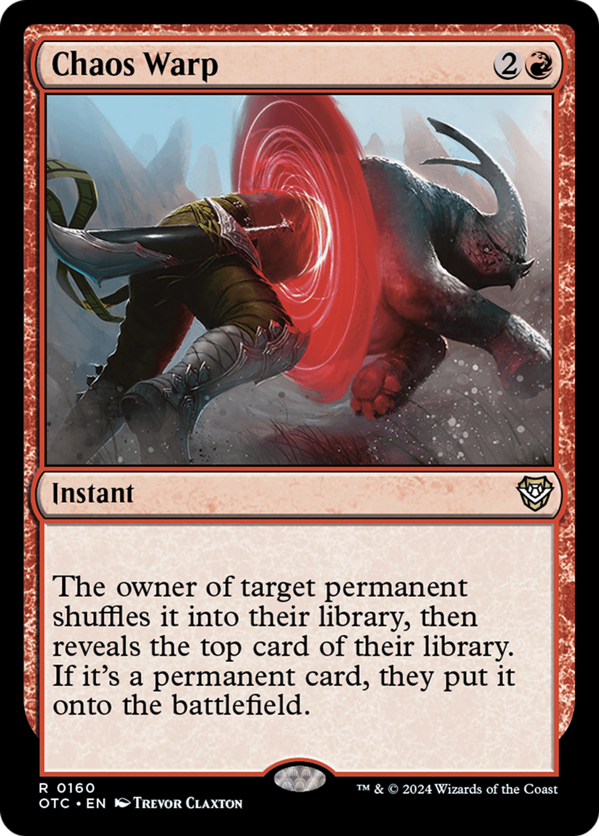 Distorsion chaotique — Outlaws of Thunder Junction Commander — Magic: The Gathering