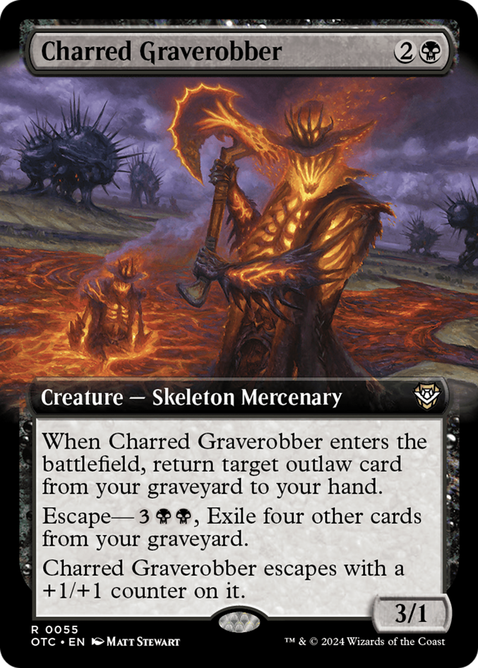 Profanateur calciné — Outlaws of Thunder Junction Commander — Magic: The Gathering
