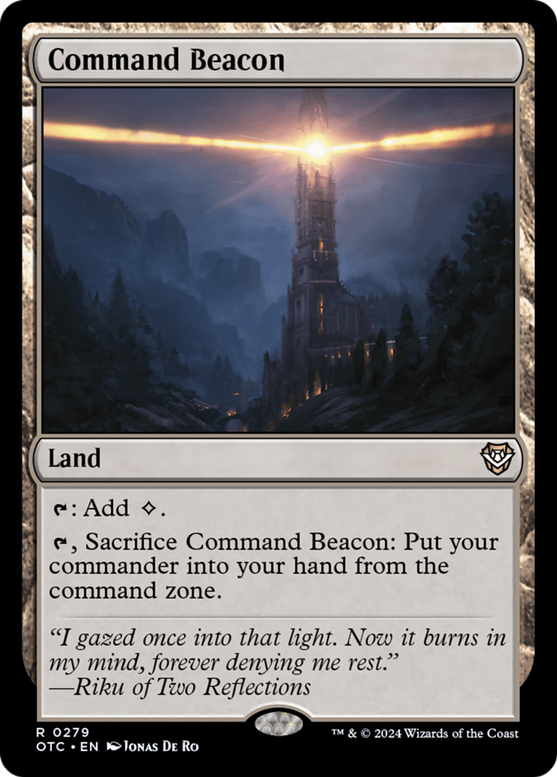 Command Beacon — Outlaws of Thunder Junction Commander — Magic: The Gathering