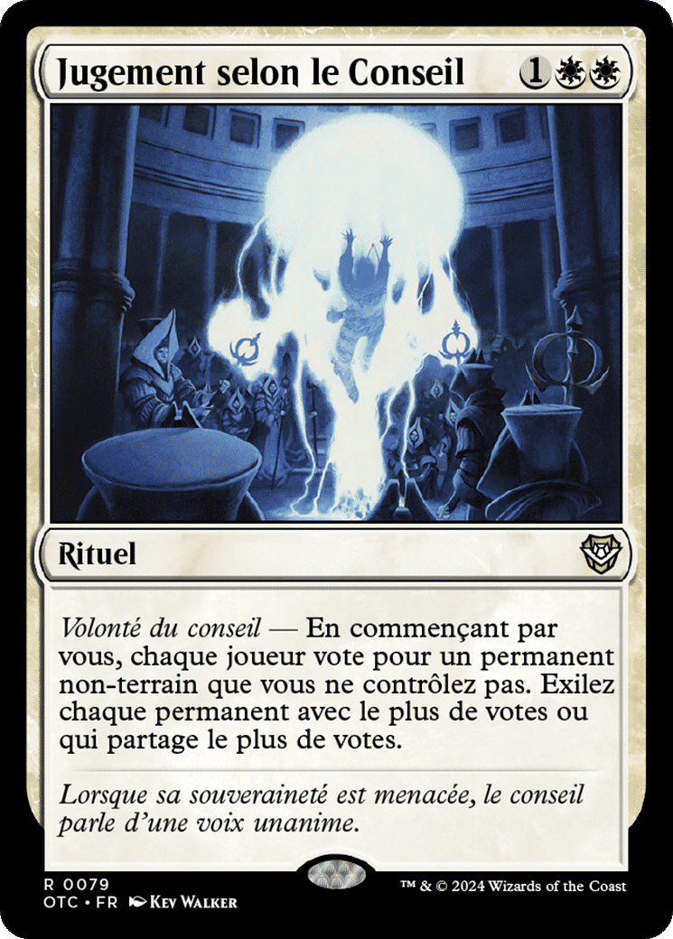 Jugement selon le Conseil — Outlaws of Thunder Junction Commander — Magic: The Gathering