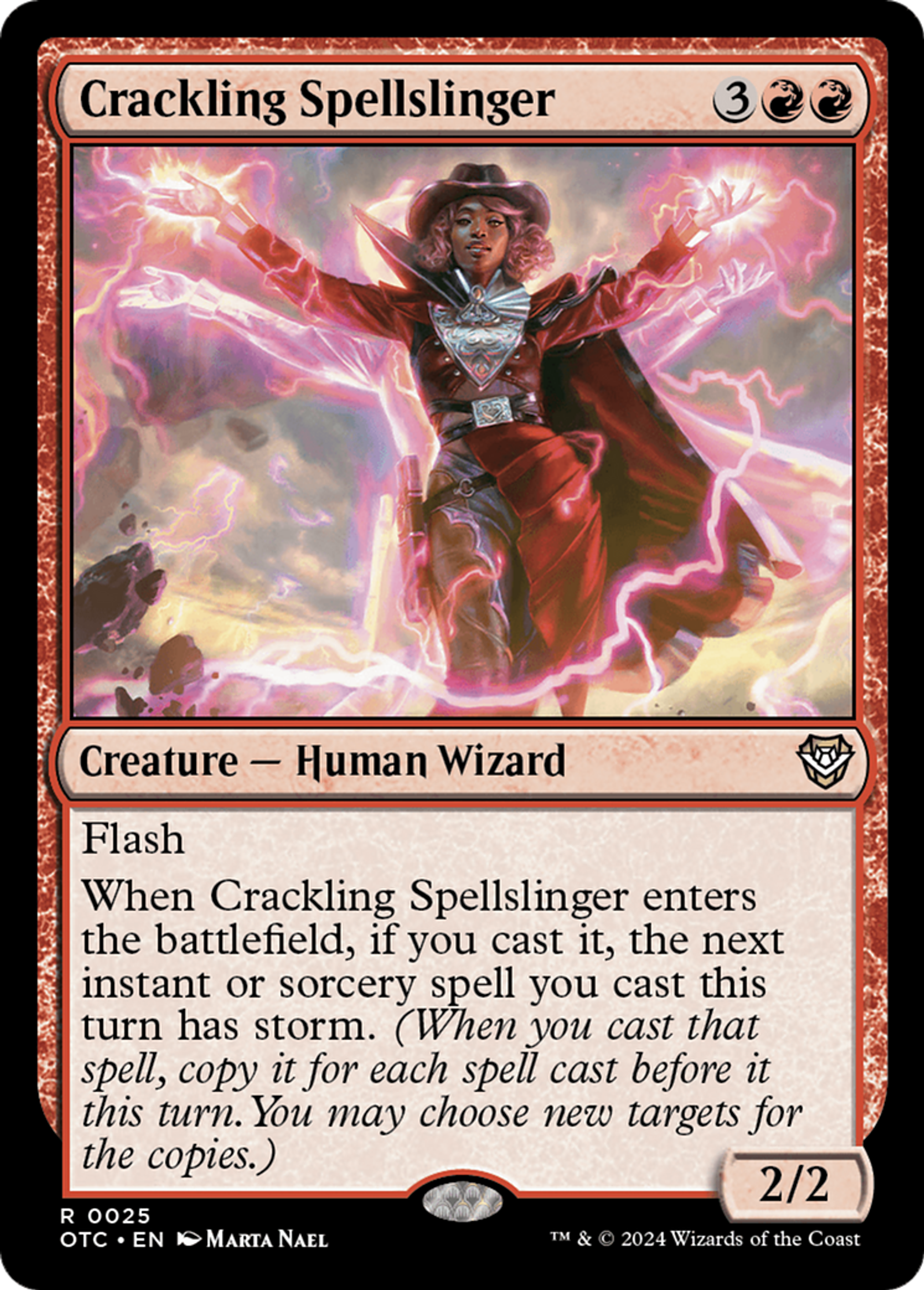 Dégaine-sort crépitante — Outlaws of Thunder Junction Commander — Magic: The Gathering
