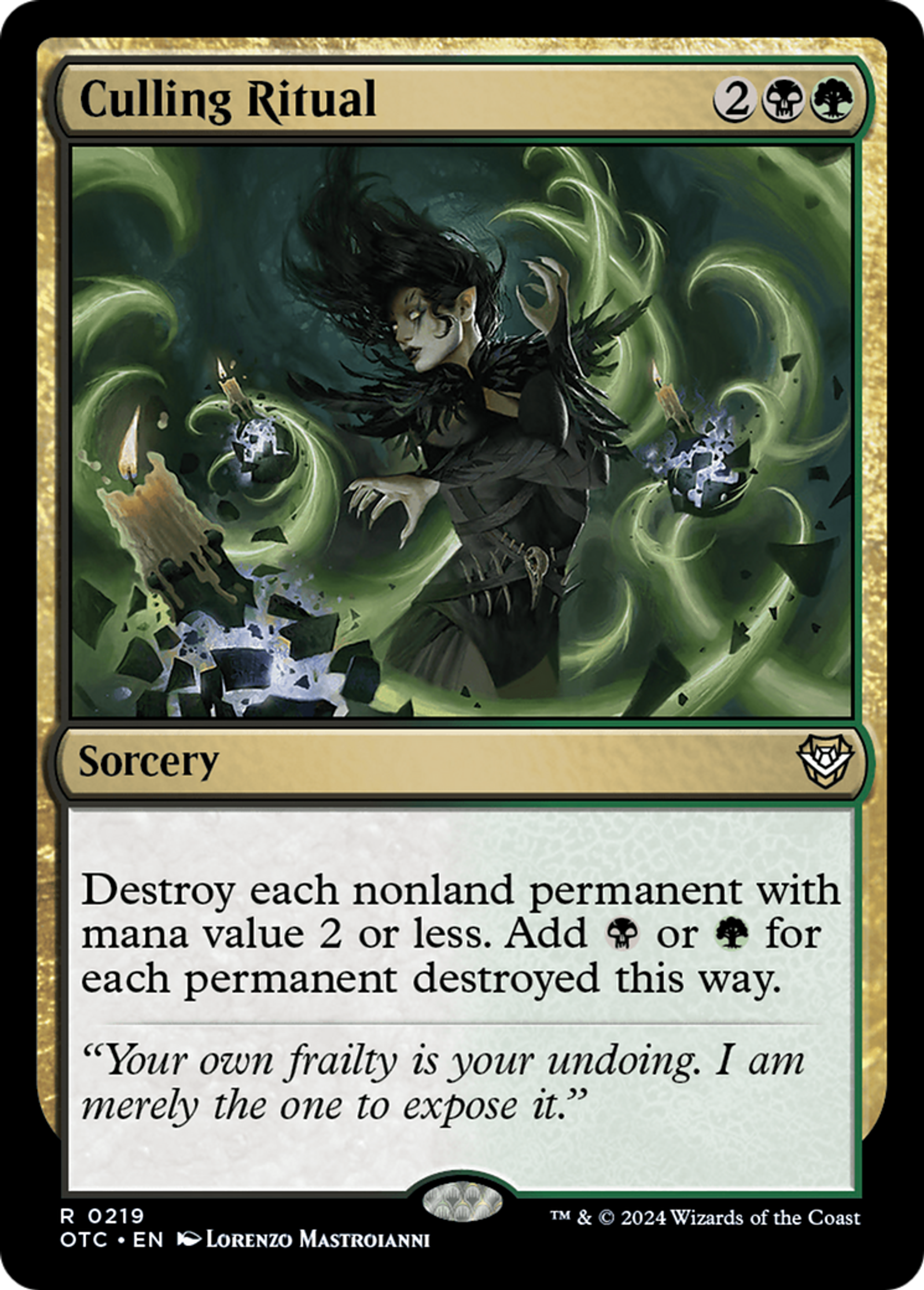 Rituel sacrificiel — Outlaws of Thunder Junction Commander — Magic: The Gathering