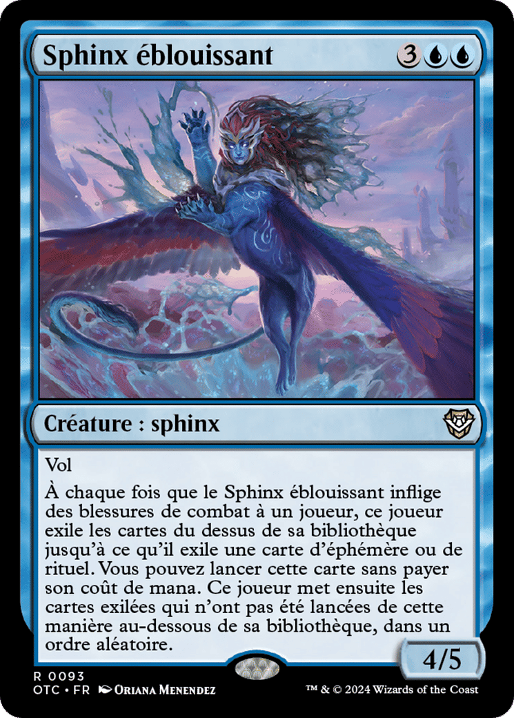 Sphinx éblouissant — Outlaws of Thunder Junction Commander — Magic: The Gathering