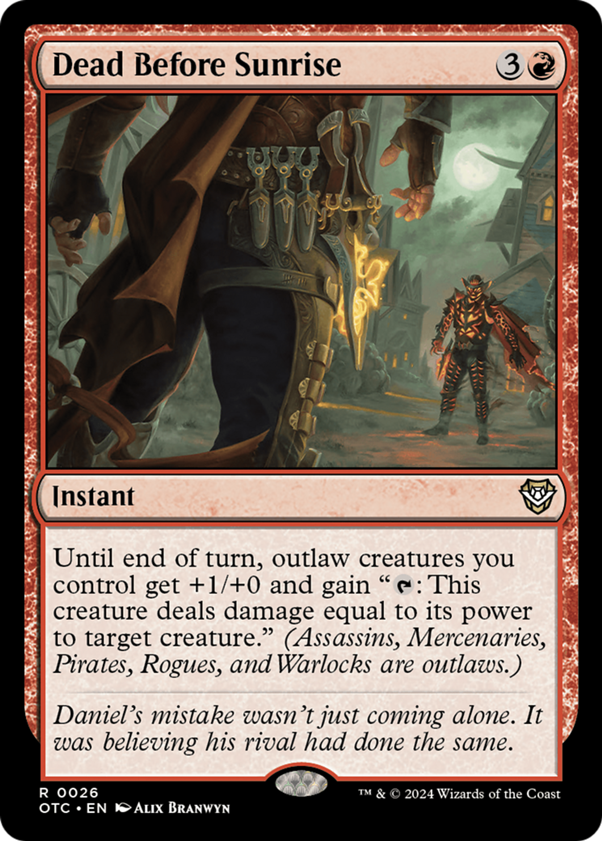Mort avant l'aube — Outlaws of Thunder Junction Commander — Magic: The Gathering