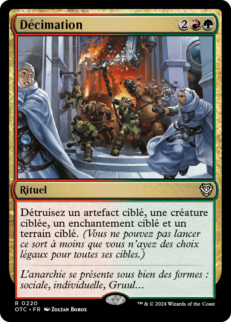 Décimation — Outlaws of Thunder Junction Commander — Magic: The Gathering